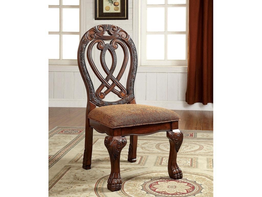 

    
Traditional Cherry & Brown Side Chairs Set 2pcs Furniture of America CM3186CH-SC-2PK Wyndmere
