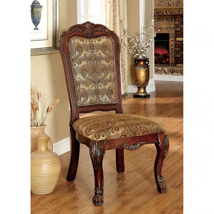 

    
Traditional Cherry & Brown Solid Wood Side Chairs Set 2pcs Furniture of America CM3557CH-SC-2PK Medieve
