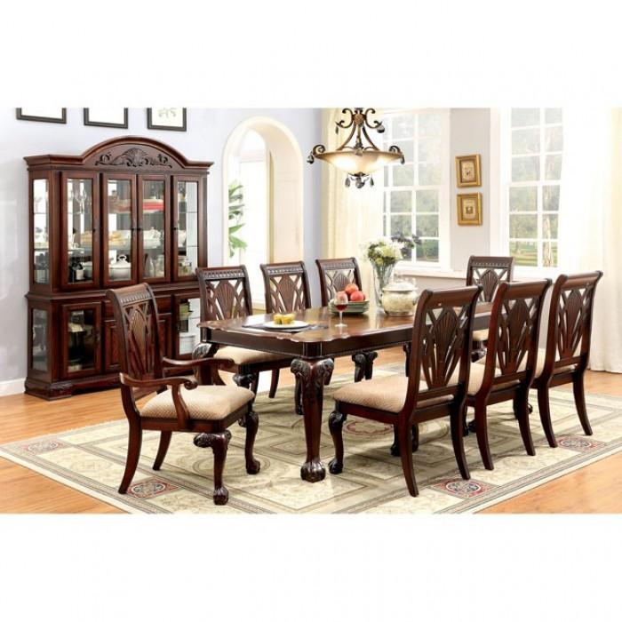 

    
Furniture of America Petersburg Dining Table CM3185T Dining Table Cherry CM3185T
