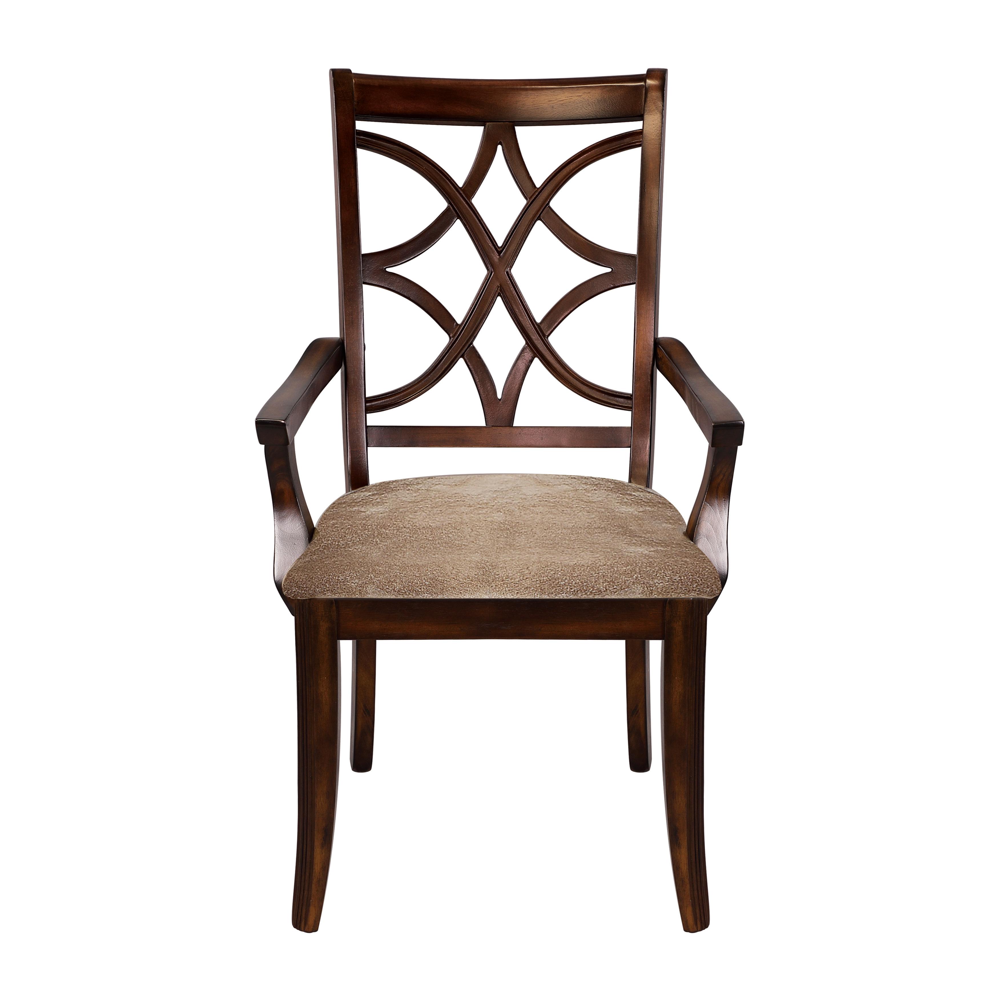 

    
Traditional Cherry Wood Arm Chair Set 2pcs Homelegance 2546A Keegan
