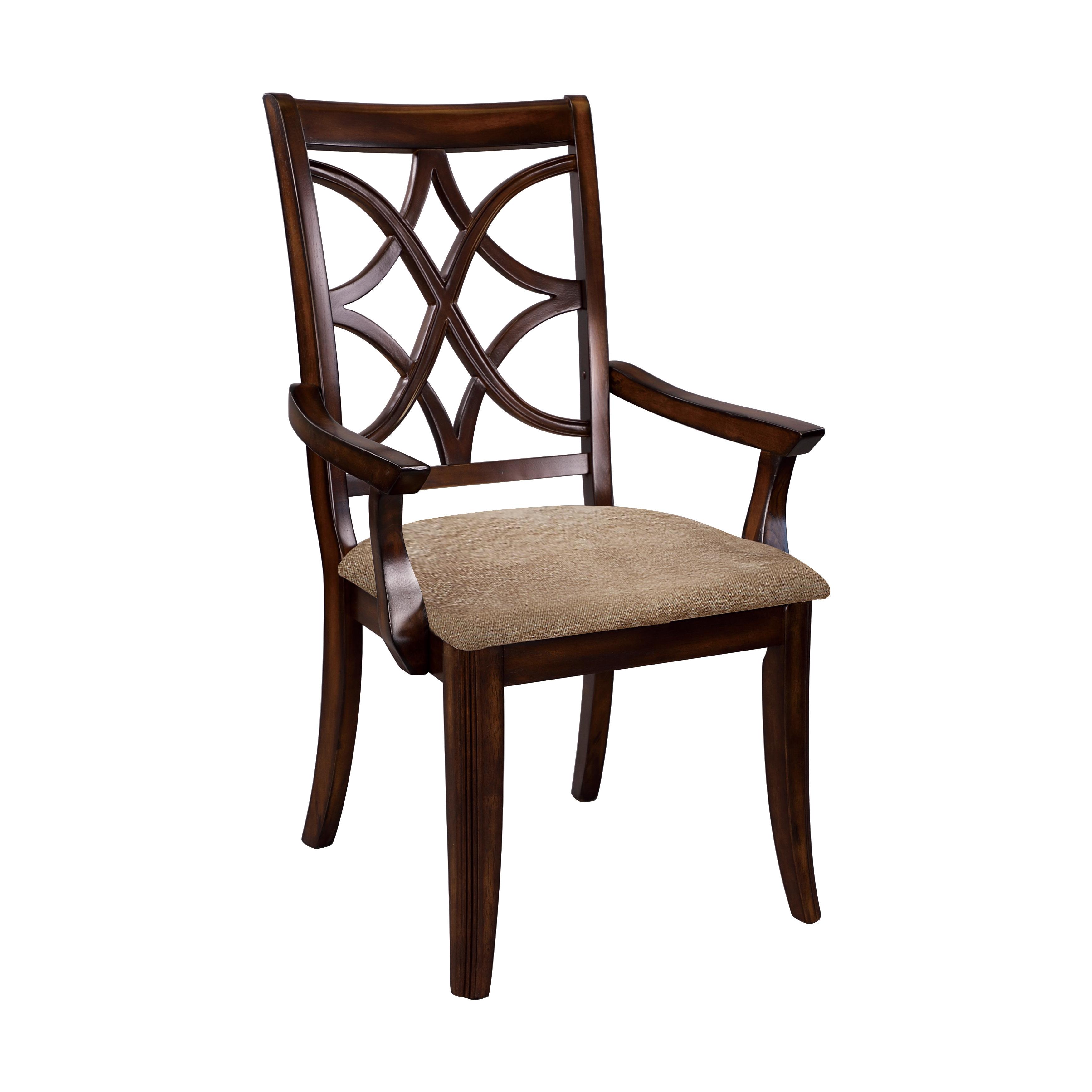 

    
Traditional Cherry Wood Arm Chair Set 2pcs Homelegance 2546A Keegan
