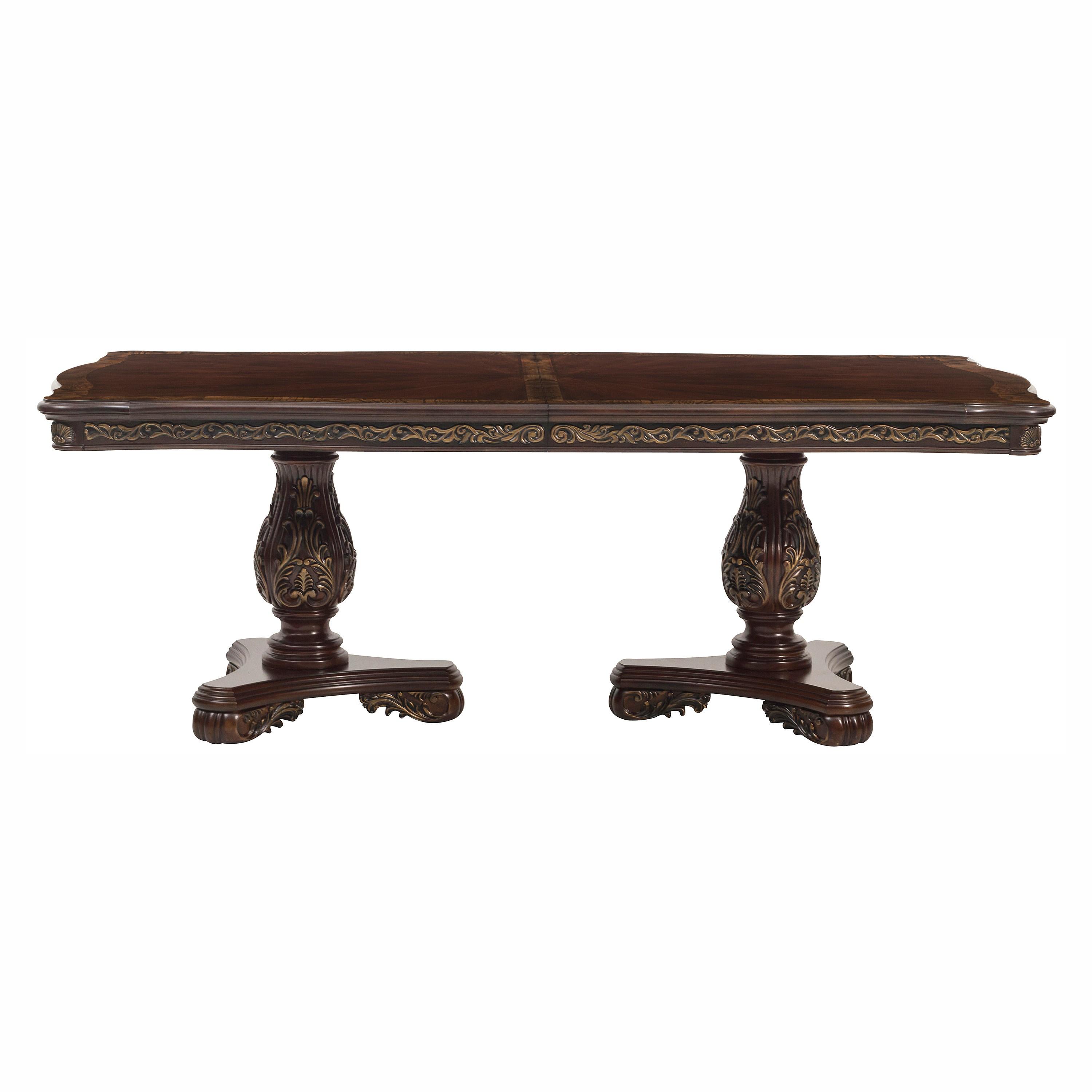 

    
Traditional Cherry Wood Dining Table Homelegance 2243-114* Deryn Park

