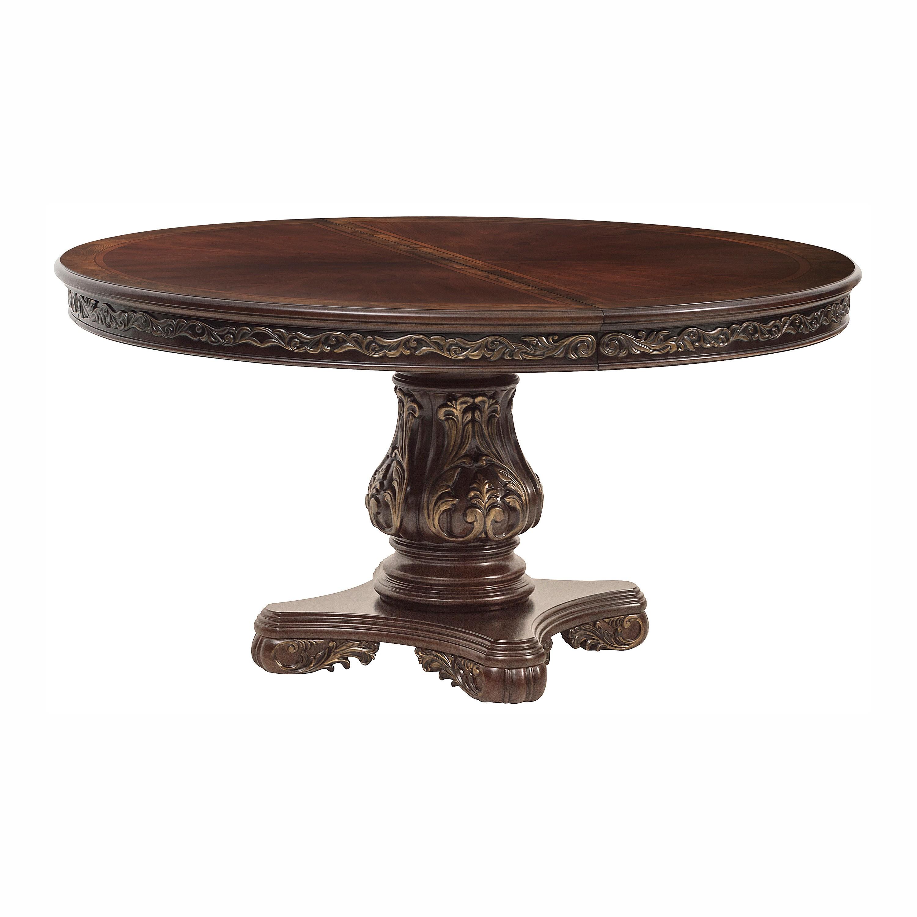 Traditional Dining Table 2243-76* Deryn Park 2243-76* in Cherry 