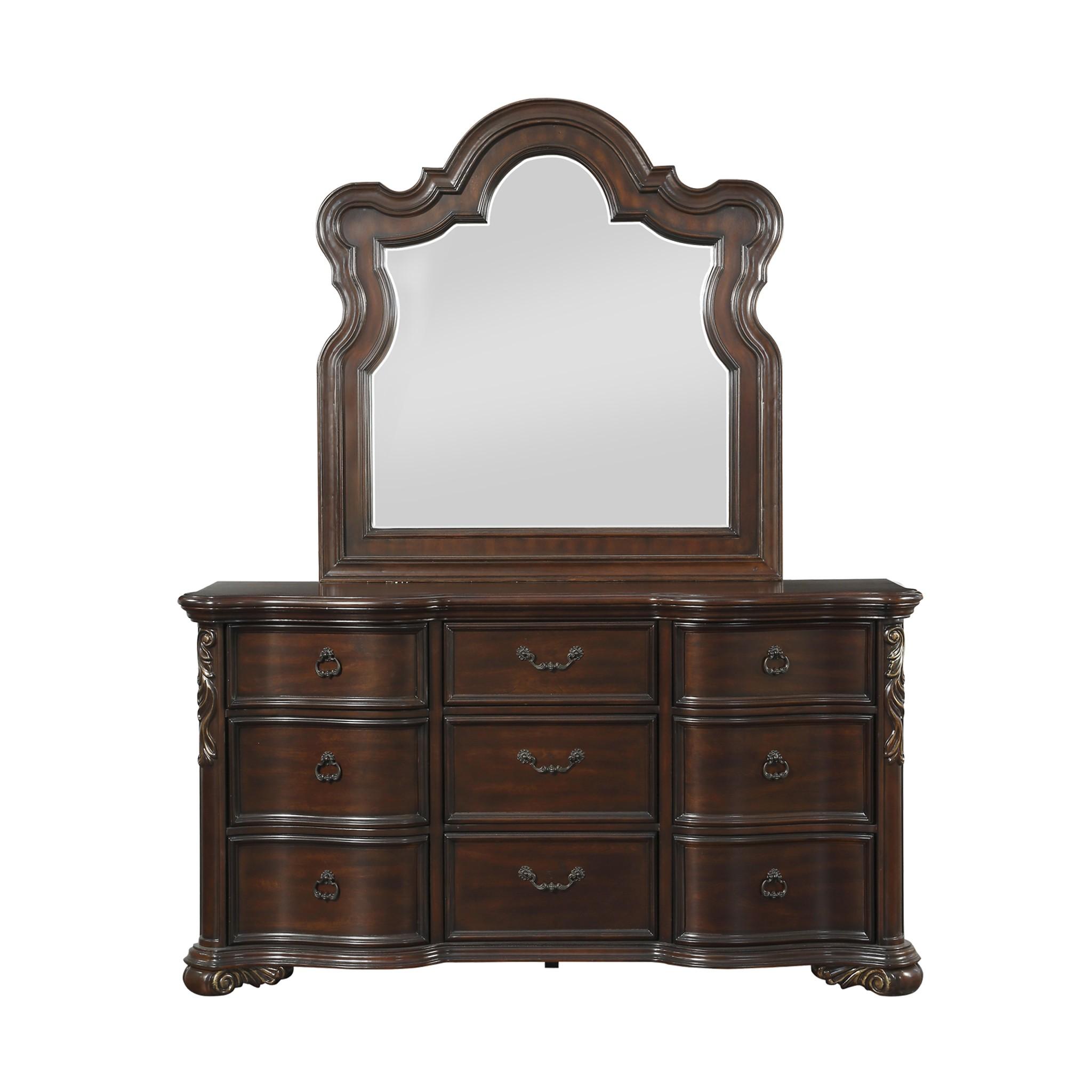 

    
Traditional Cherry Wood Dresser w/Mirror Homelegance 1603-5*6 Royal Highlands
