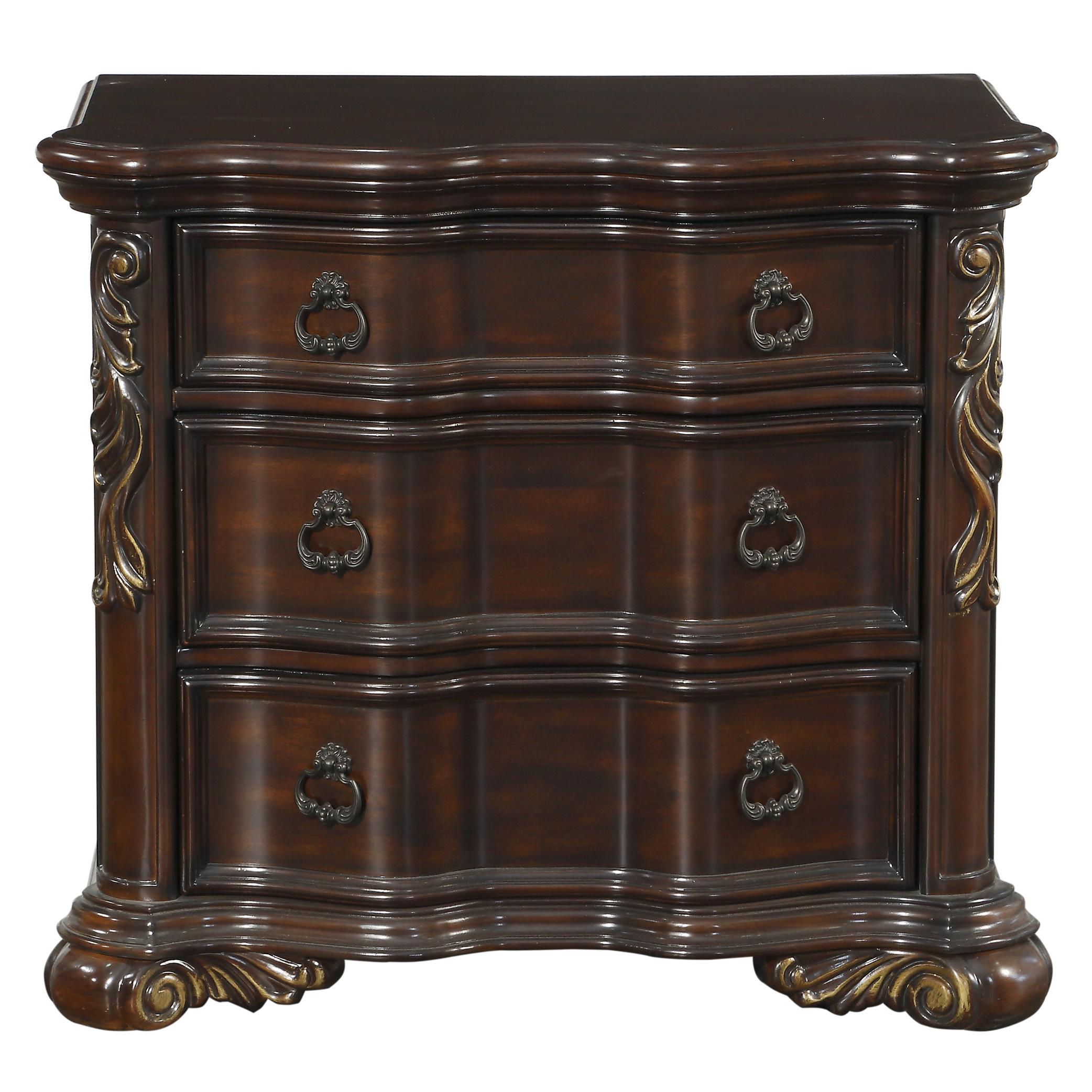 

    
Traditional Cherry Wood Nightstand Homelegance 1603-4 Royal Highlands
