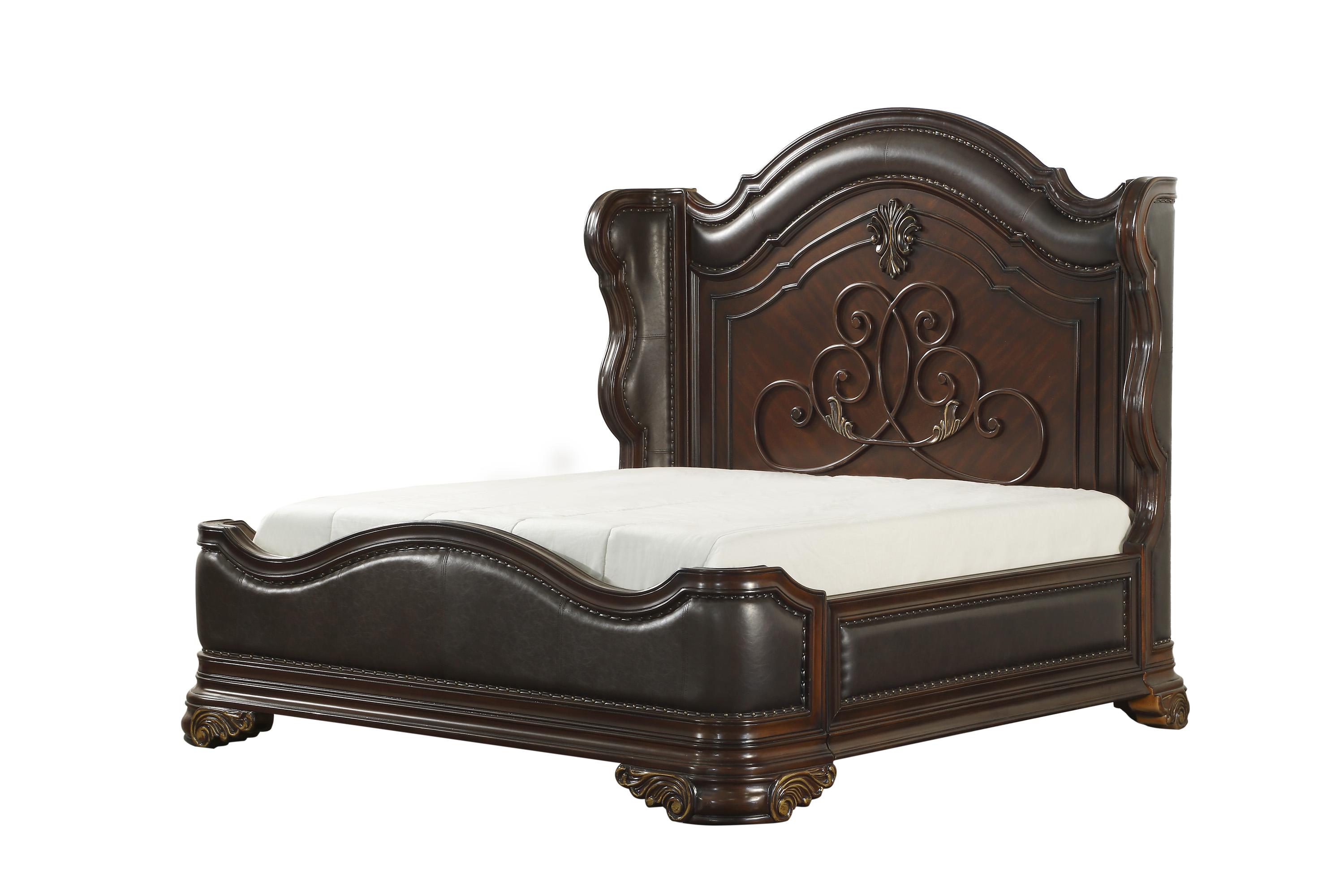 

    
Traditional Cherry Wood Queen Bed Homelegance 1603-1* Royal Highlands
