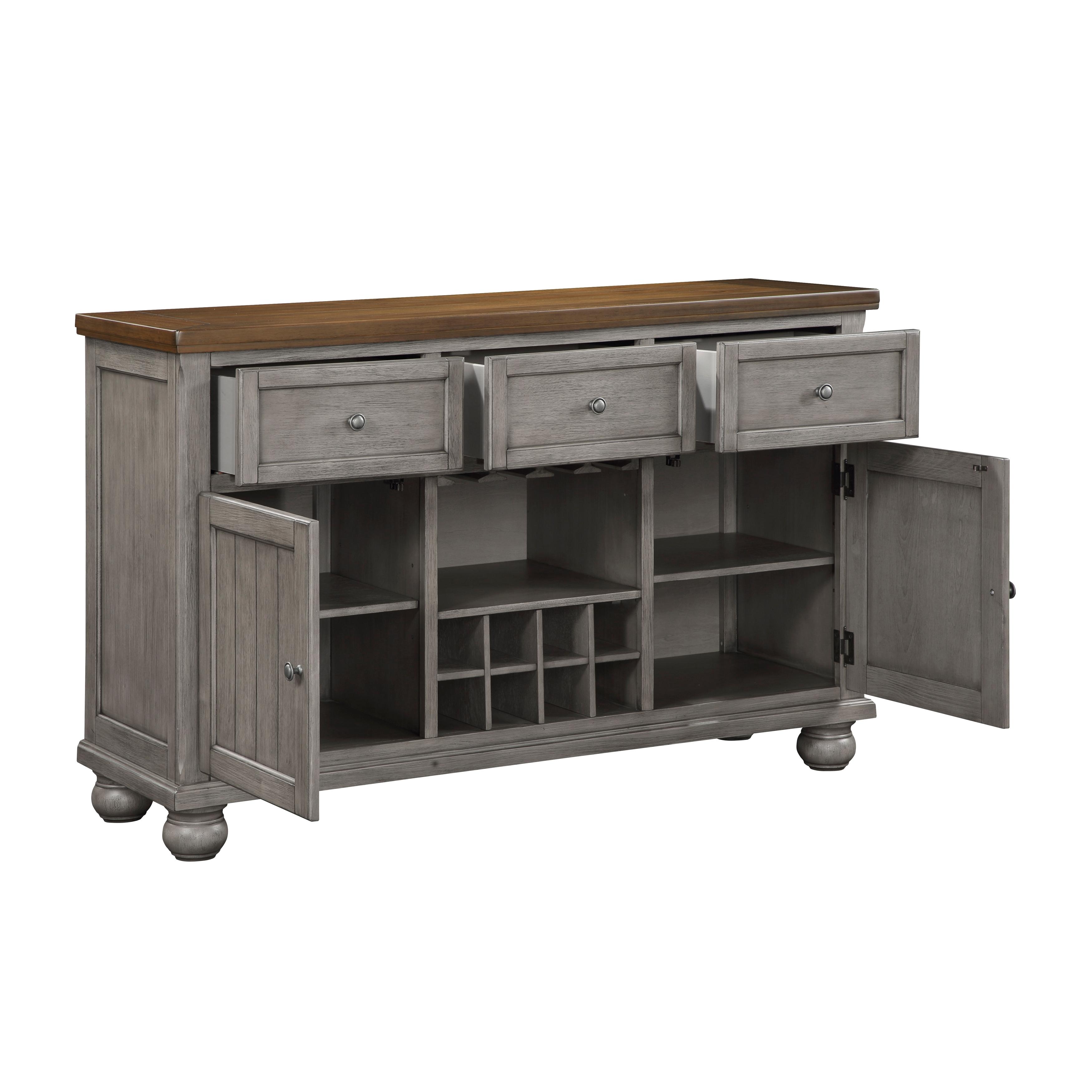 

    
Homelegance Tigard Collection Server 5761GY-40-S Server Gray Finish 5761GY-40-S
