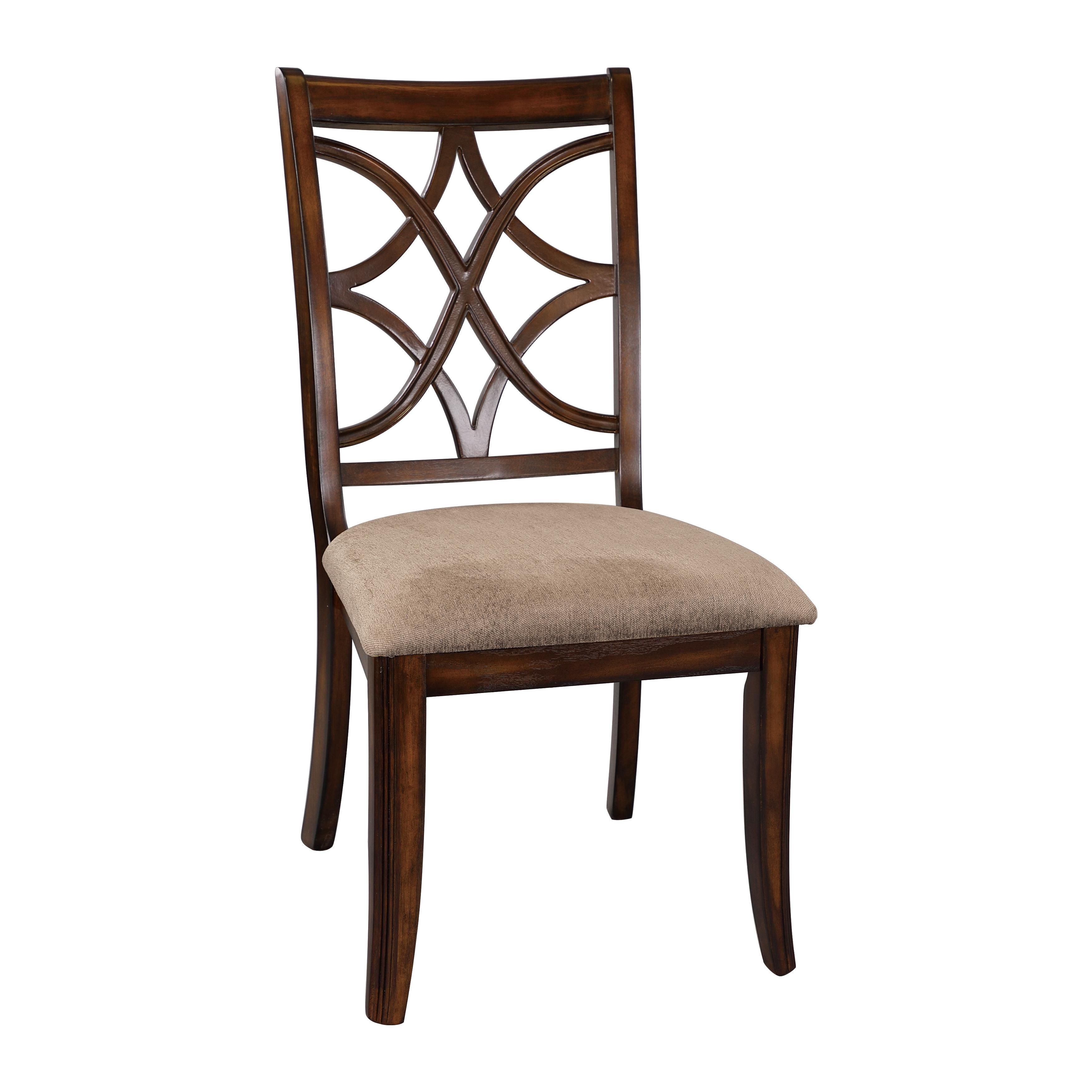 

    
Traditional Cherry Wood Side Chair Set 2pcs Homelegance 2546S Keegan
