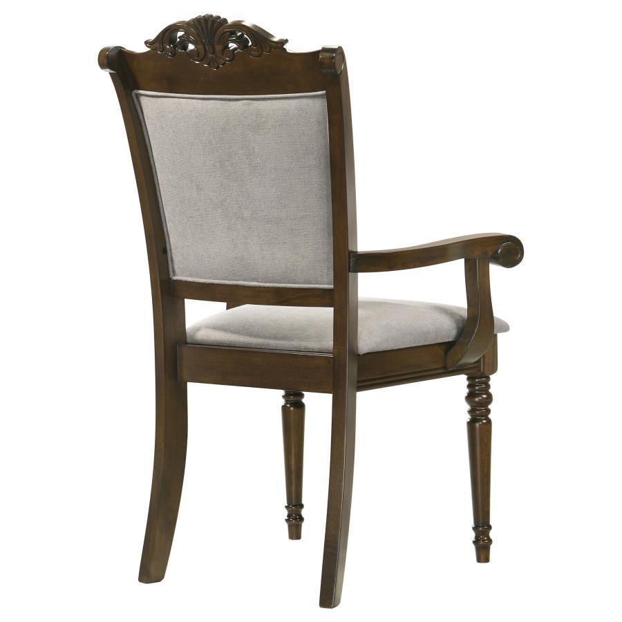 

                    
Buy Traditional Chestnut/Gray Wood Dining Arm Chair Set 2PCS Coaster Willowbrook 108113
