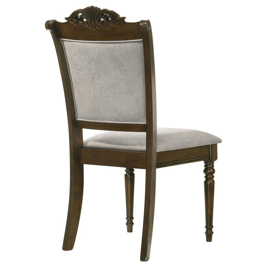 

                    
Buy Traditional Chestnut/Gray Wood Dining Side Chair Set 2PCS Coaster Willowbrook 108112
