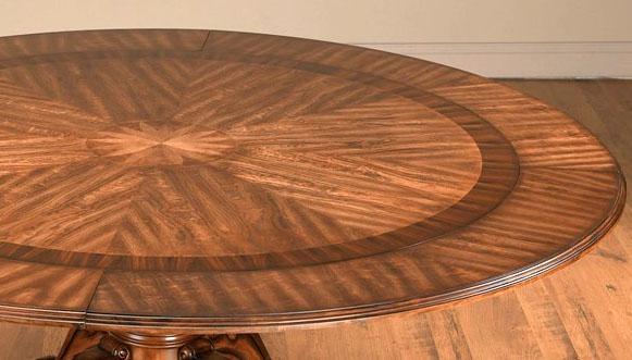 

    
Traditional Classic Medium Brown Natural Wood Round Pedestal Dining Table by AA Importing 9973
