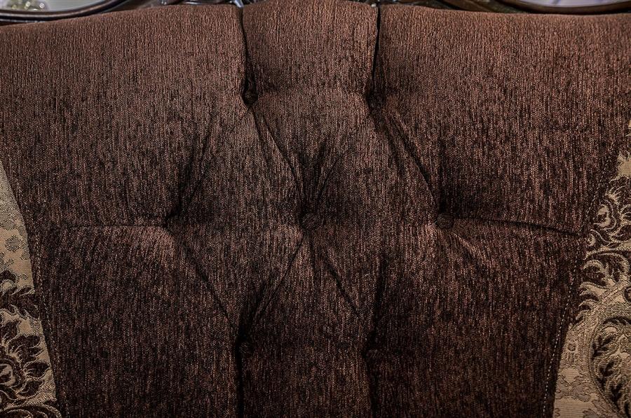 

    
SM6431-SF Traditional Dark Brown Chenille Sofa Furniture of America SM6431-SF Ronja
