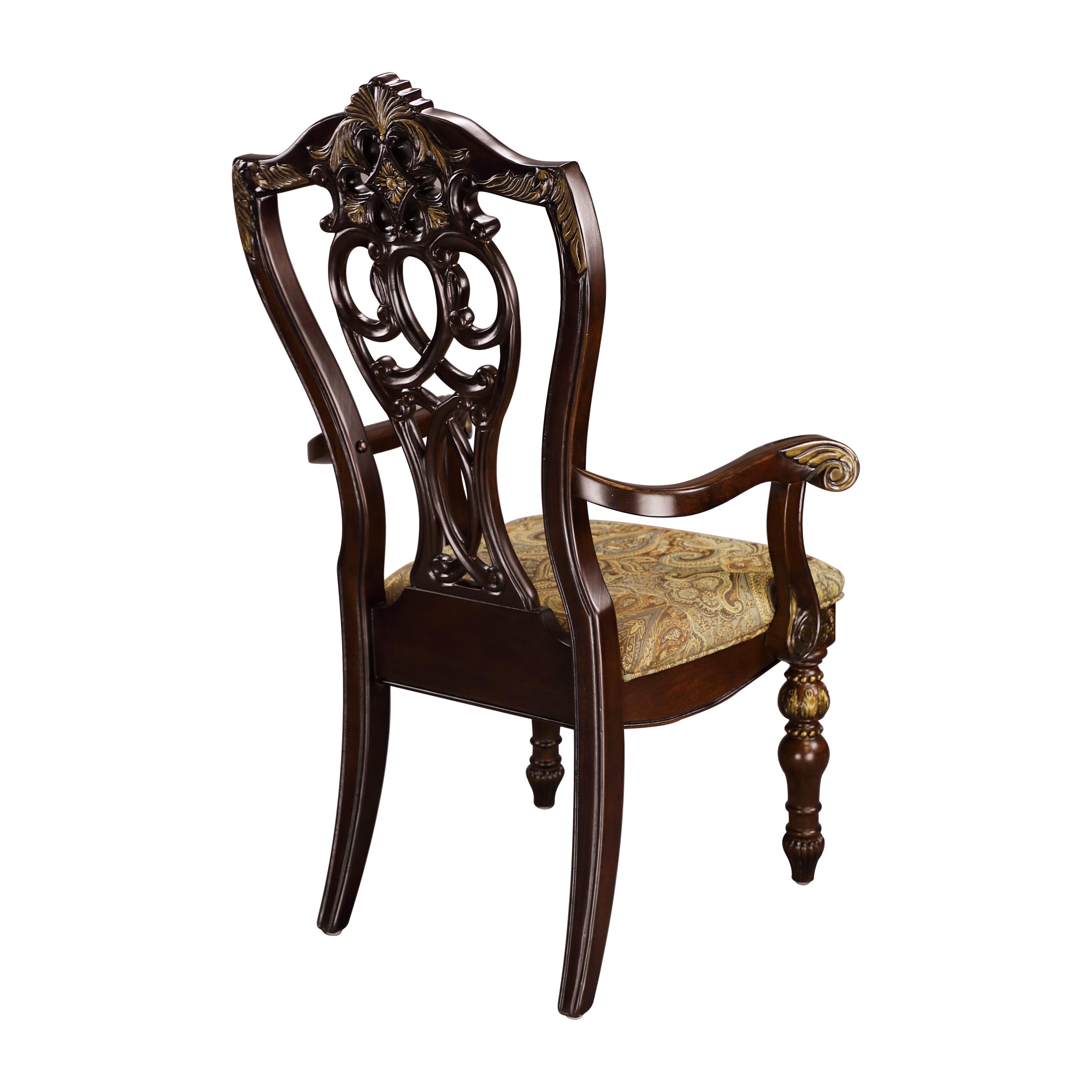 

    
Homelegance 1824A Catalonia Arm Chair Set Dark Cherry 1824A
