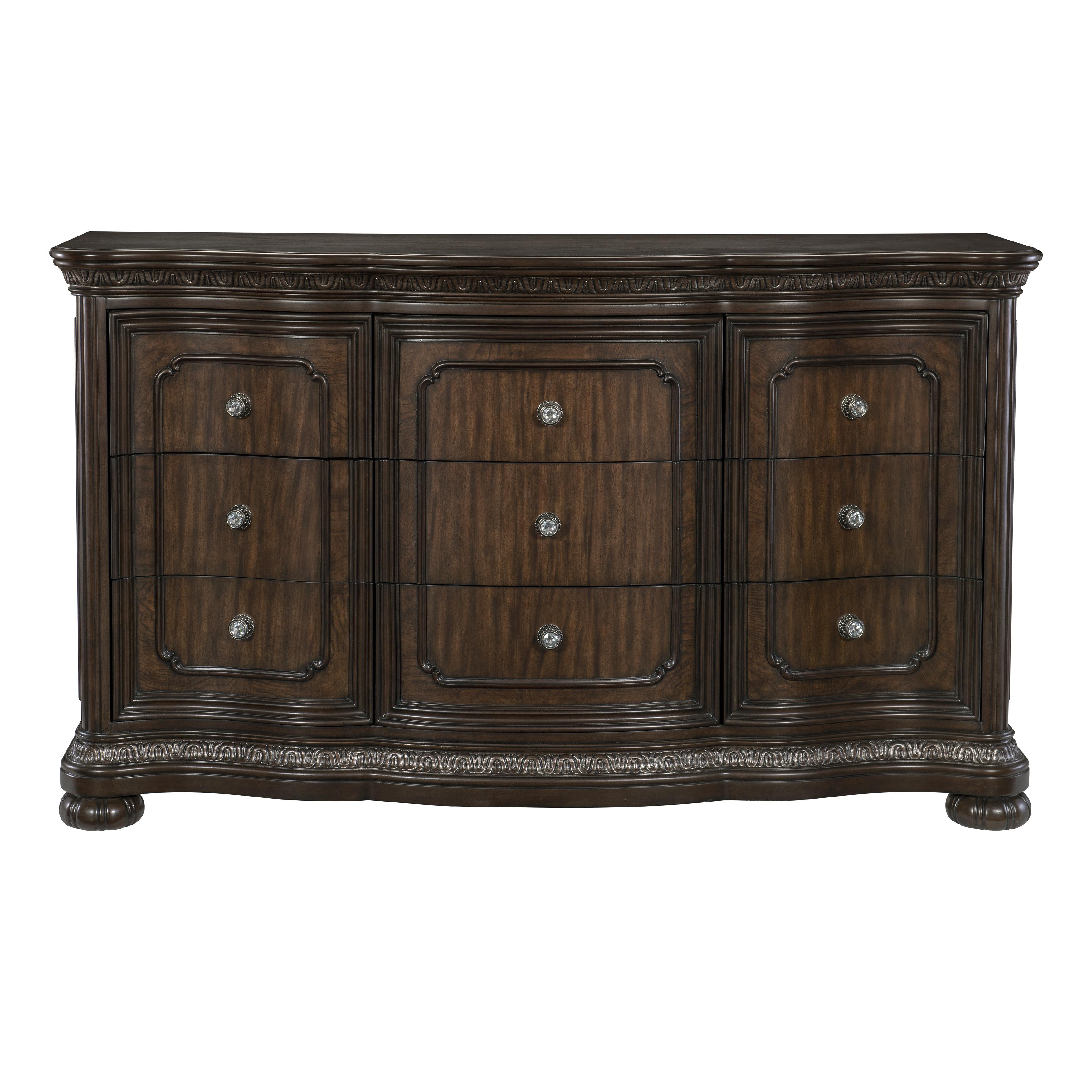 Traditional Dresser 1407-5 Beddington 1407-5 in Dark Cherry 