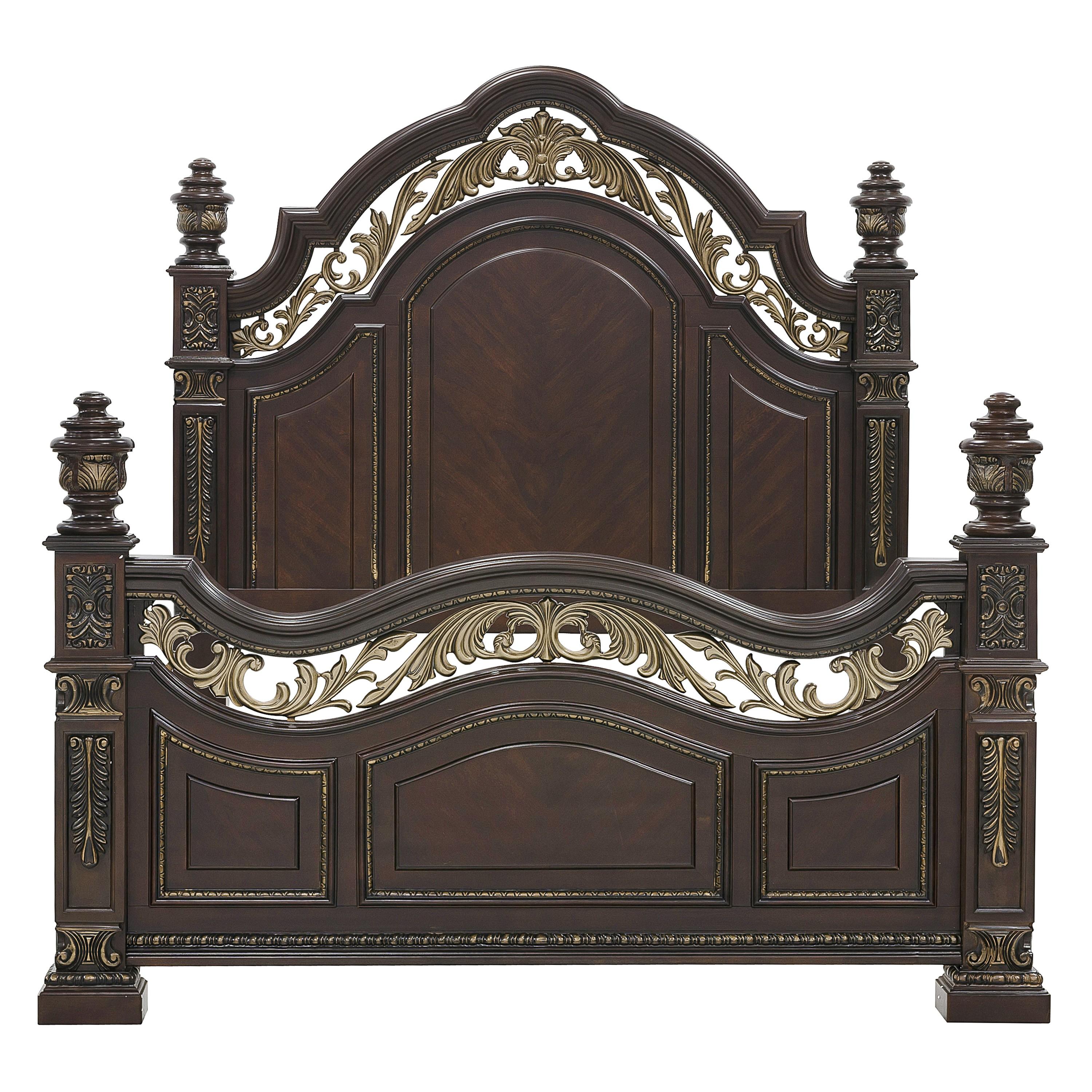 

    
Traditional Dark Cherry Wood Queen Bed Homelegance 1824-1* Catalonia
