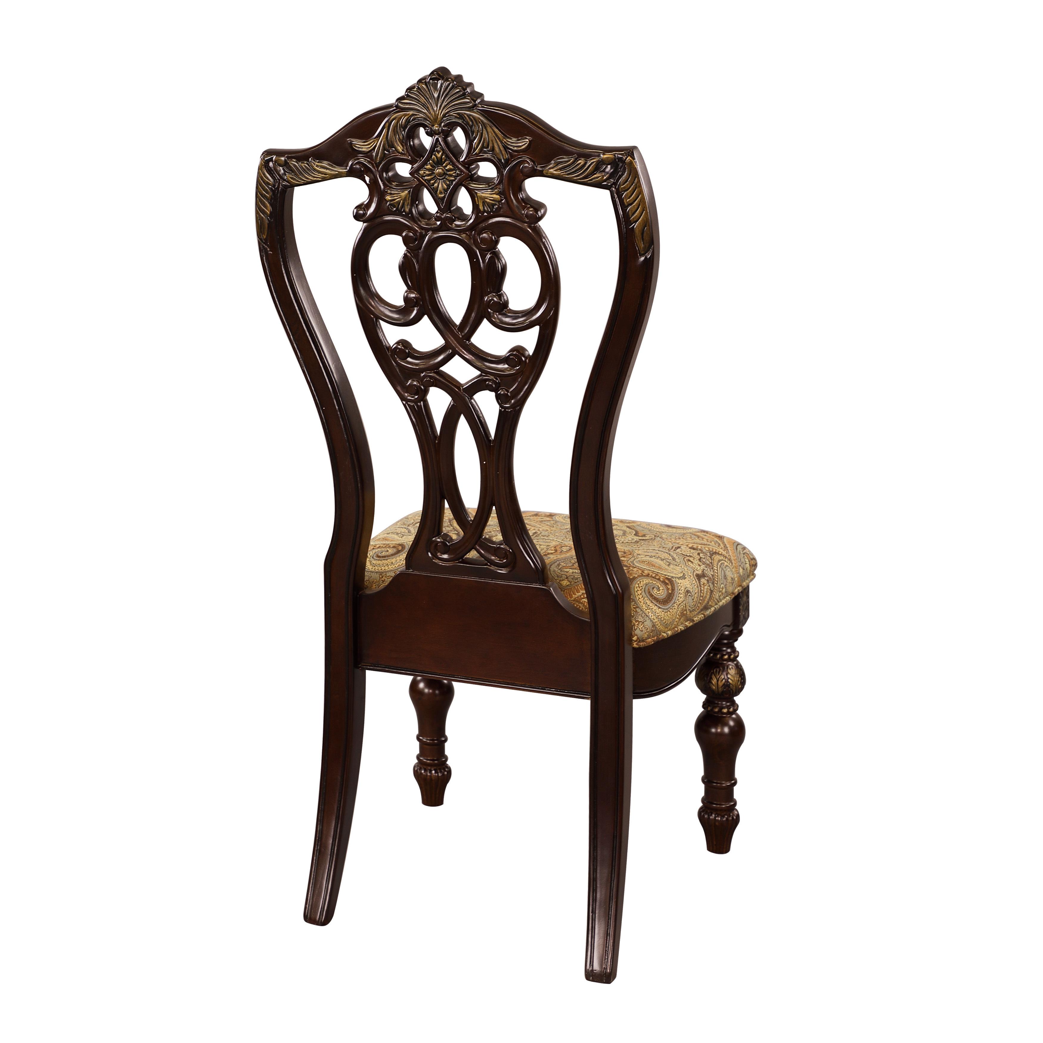 

    
Homelegance 1824S Catalonia Side Chair Set Dark Cherry 1824S
