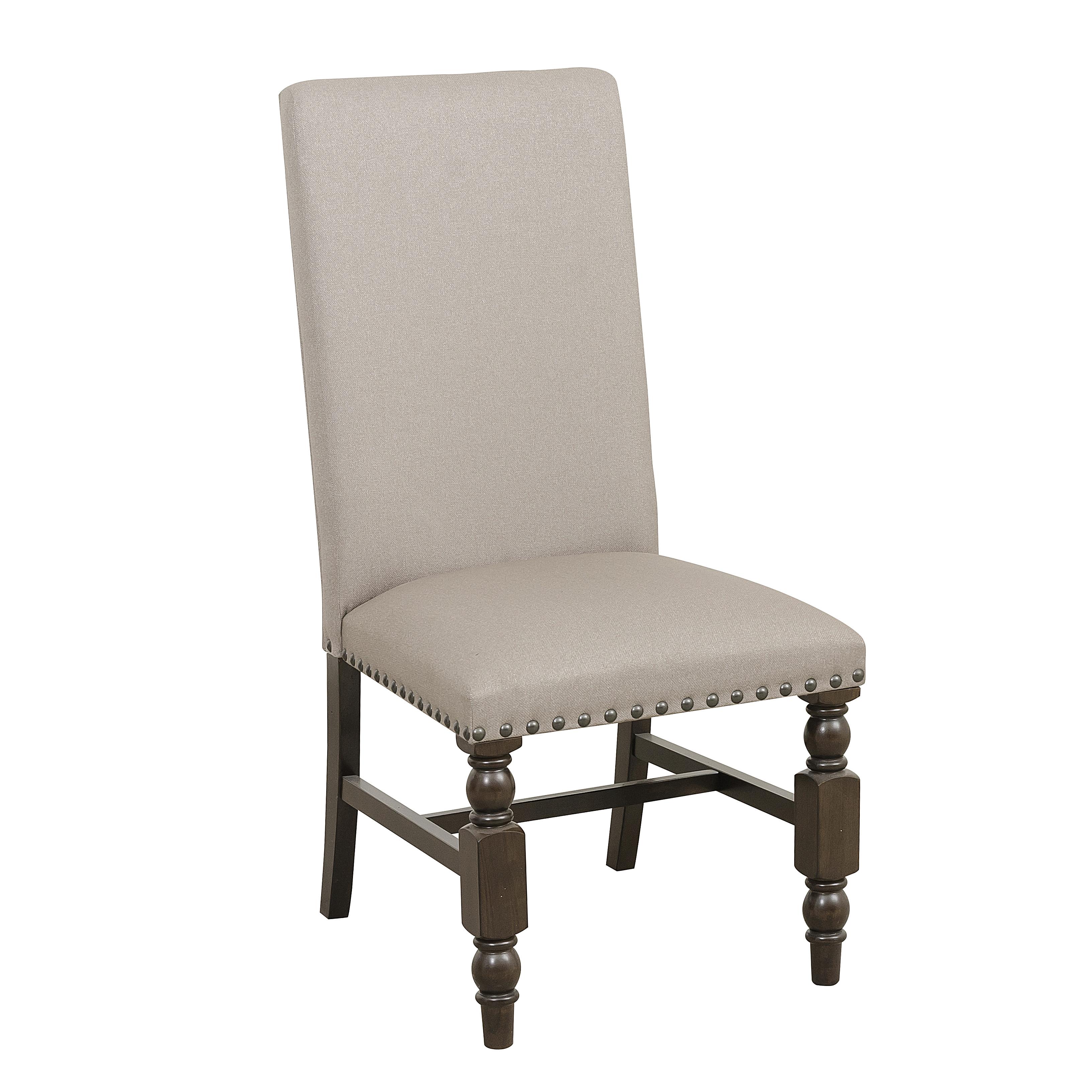Traditional Side Chair Set 5267RFS Reid 5267RFS in Dark Cherry Polyester