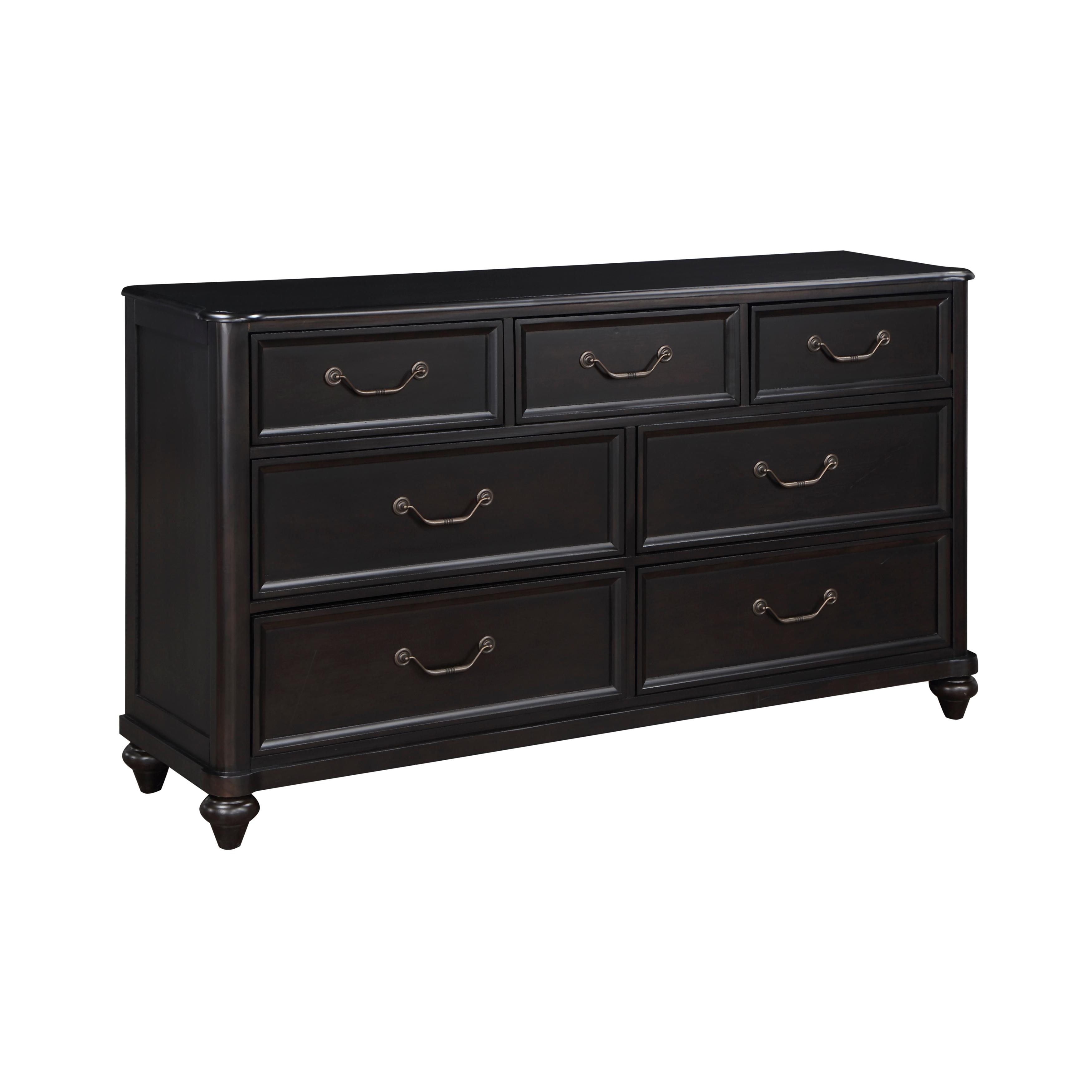 

    
Traditional Dark Gray Brown Wood Dresser Homelegance 1420-5 Herman
