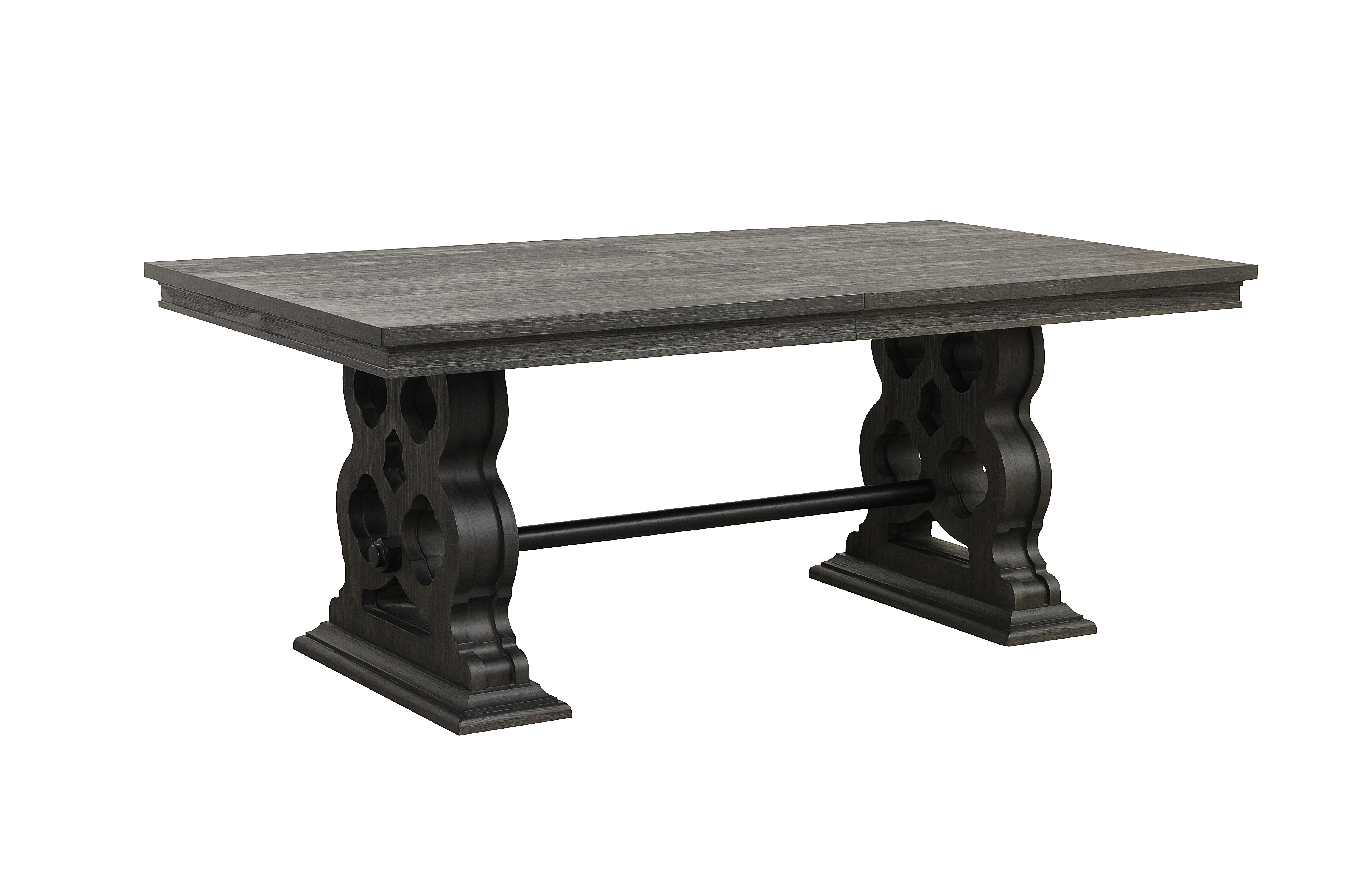 Traditional Dining Table 5559N-96* Arasina 5559N-96* in Pewter 