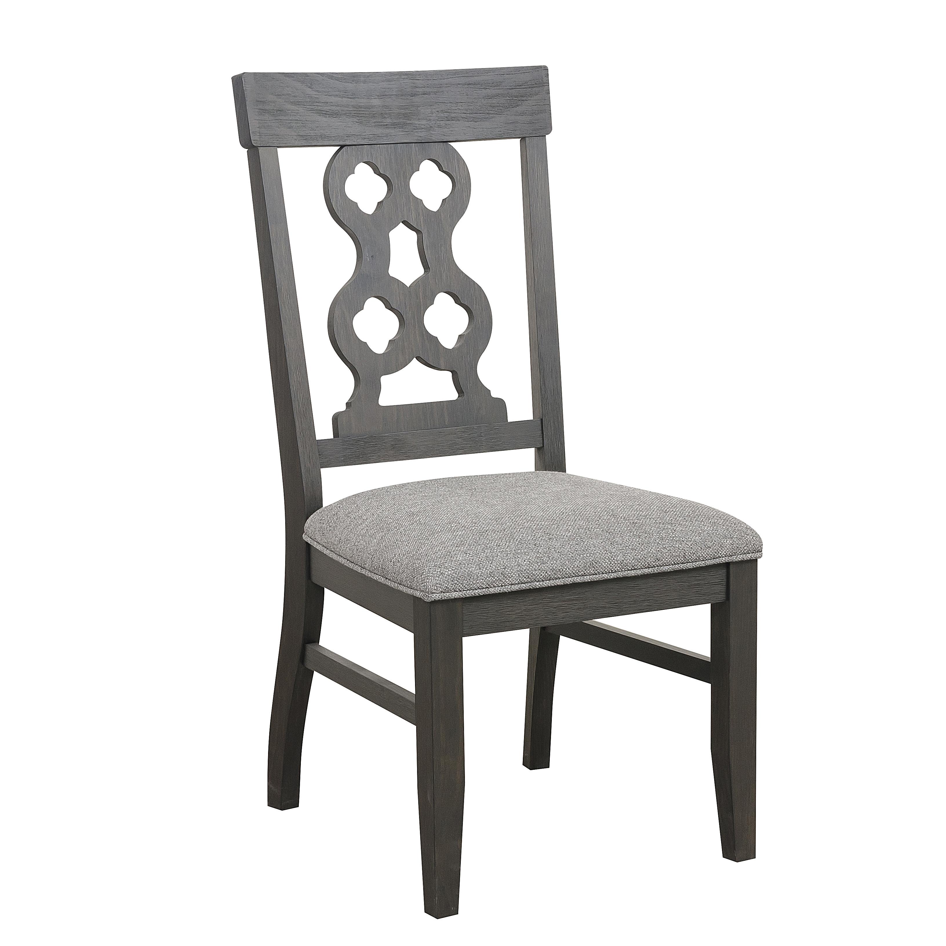 

    
Traditional Dark Pewter Wood Side Chair Set 2pcs Homelegance 5559NS Arasina
