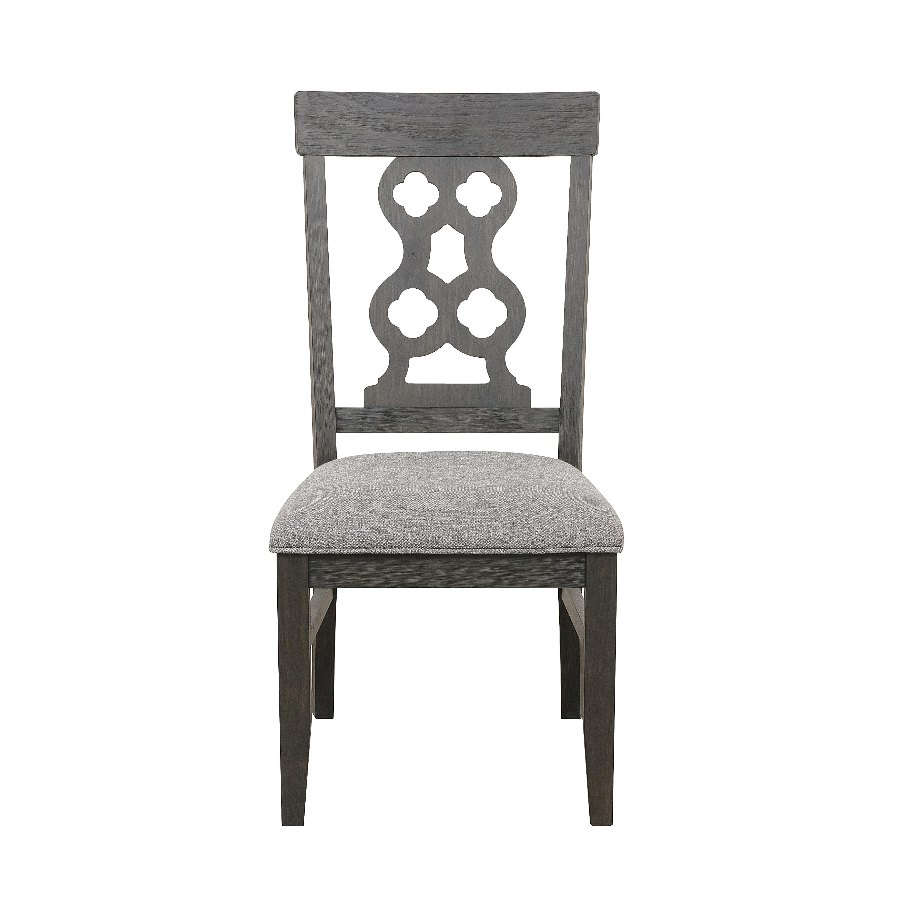 

    
Traditional Dark Pewter Wood Side Chair Set 2pcs Homelegance 5559NS Arasina
