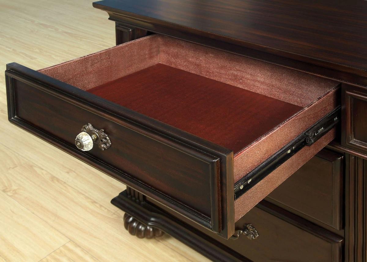 

                    
Buy Traditional Dark Walnut Solid Wood CAL Bedroom Set 6pcs Furniture of America CM7129-CK Syracuse

