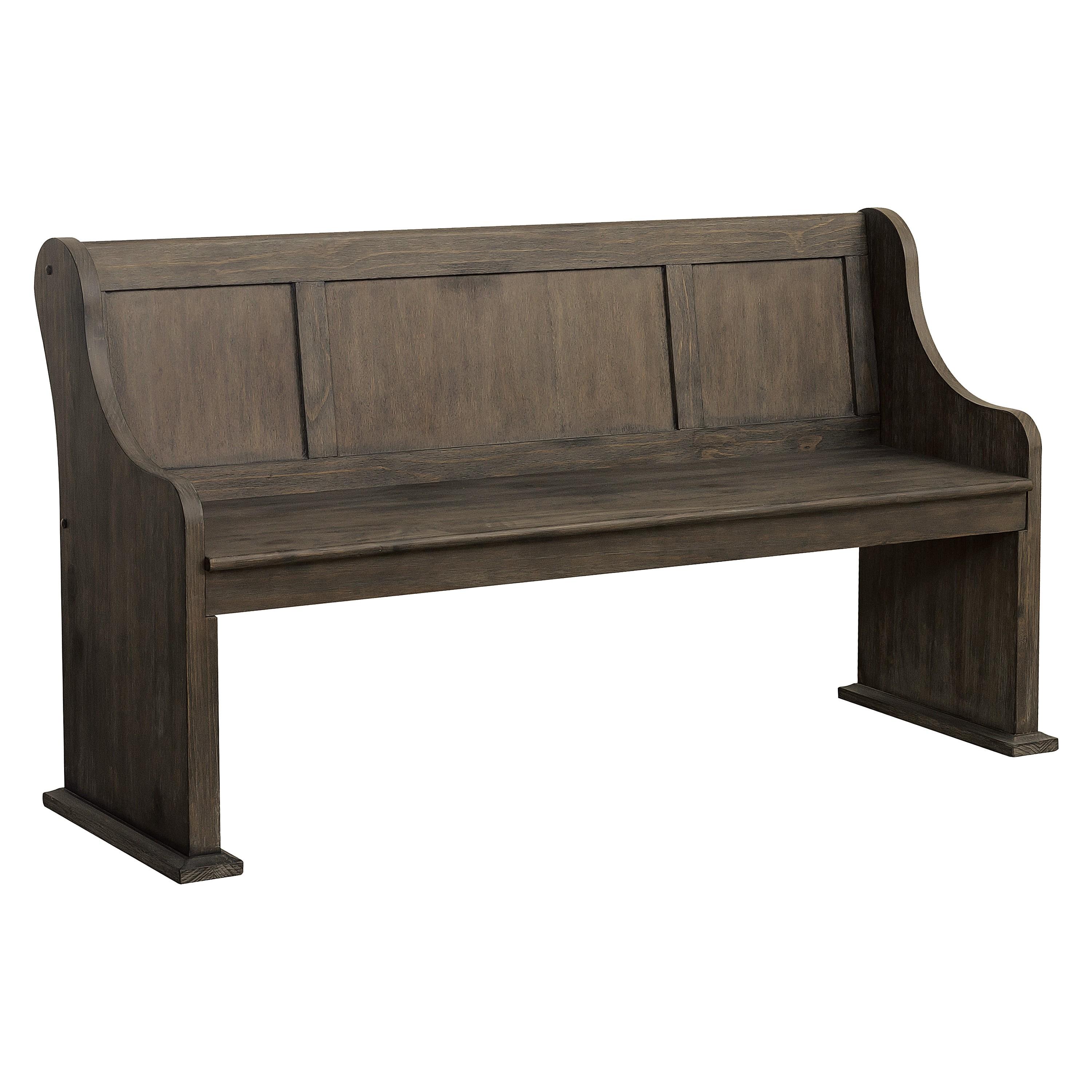 

    
Traditional Distressed Dark Oak Wood Dining Bench Homelegance 5438-14A Toulon
