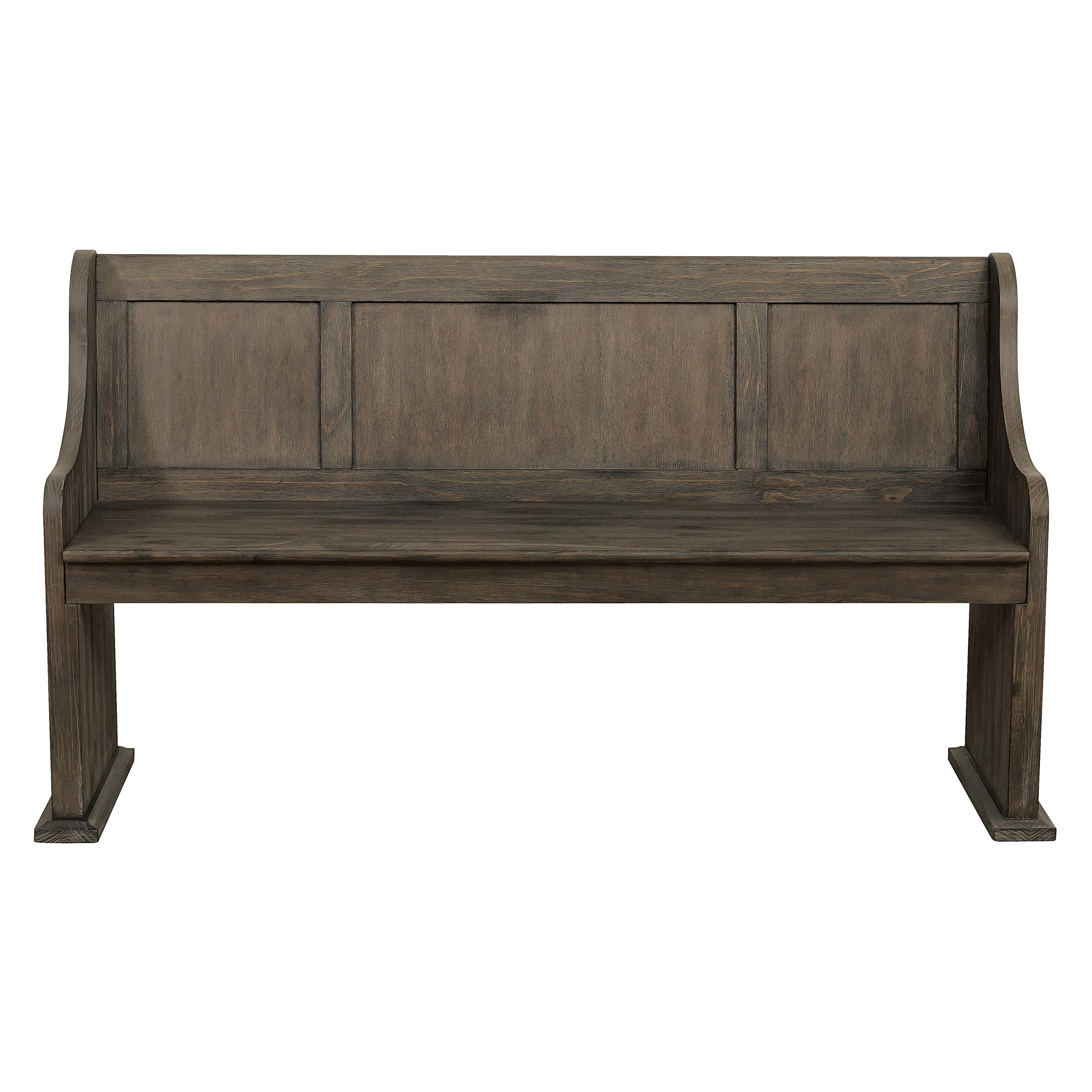 

    
Traditional Distressed Dark Oak Wood Dining Bench Homelegance 5438-14A Toulon
