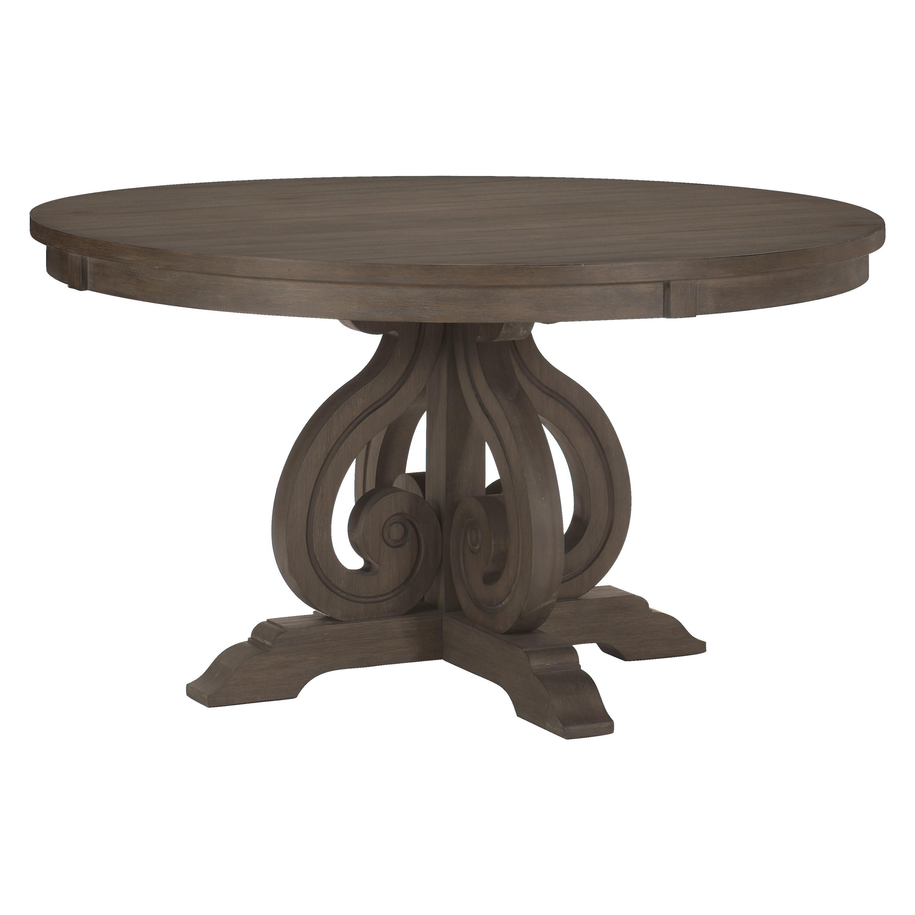 

    
Traditional Distressed Dark Oak Wood Dining Table Homelegance 5438-54* Toulon
