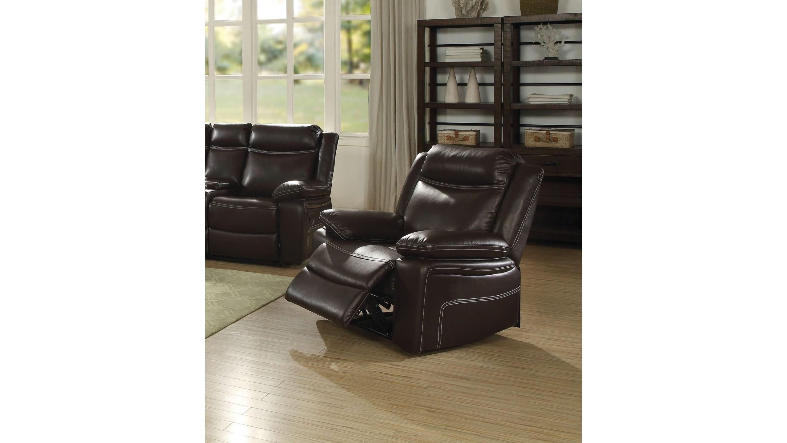 

    
Traditional Espresso Motion Recliner by Acme Corra 52052
