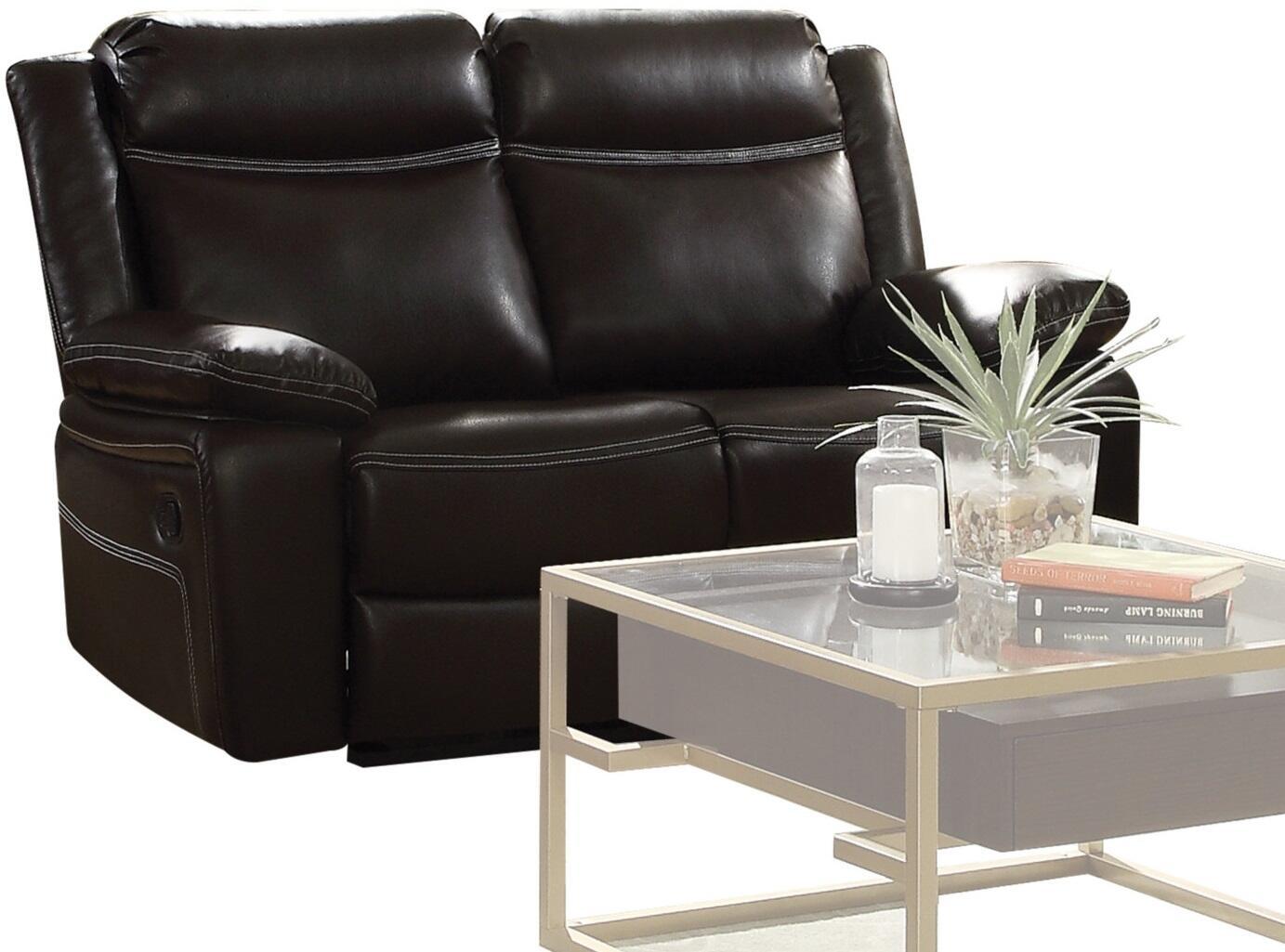 

    
Acme Furniture Corra Sofa Loveseat and Recliner Espresso 52050-3pcs
