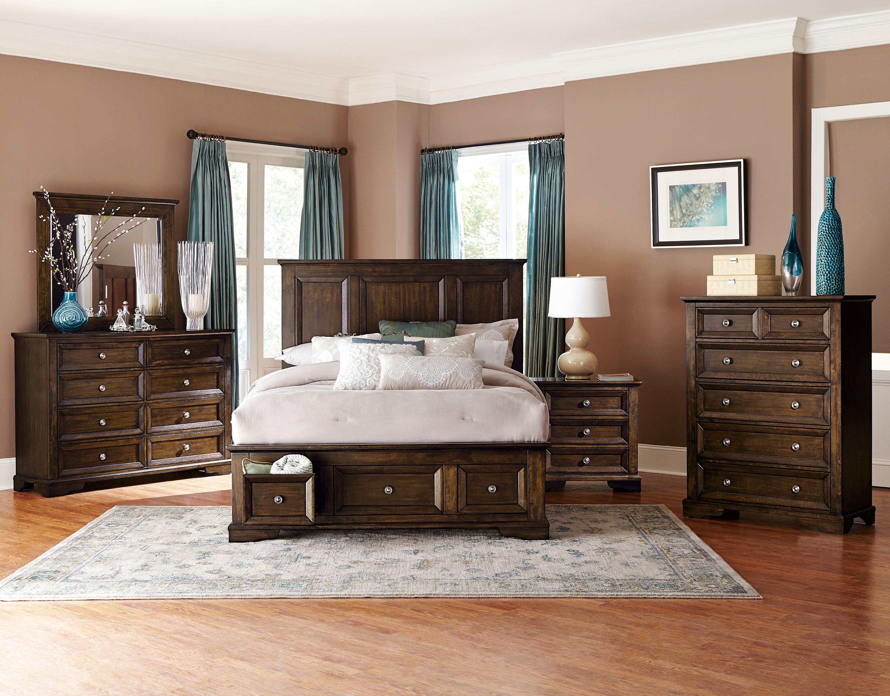 Traditional Bedroom Set 1844FDC-1-5PC Eunice 1844FDC-1-5PC in Espresso 