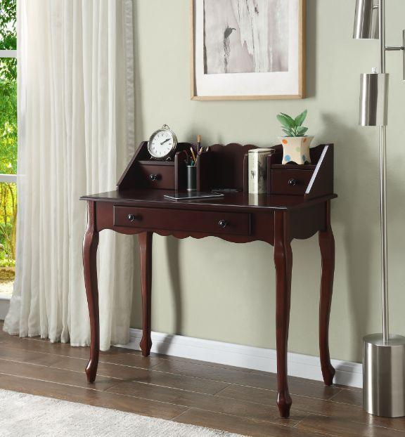 

    
Traditional Espresso Writing Desk by Acme  Maral 92985
