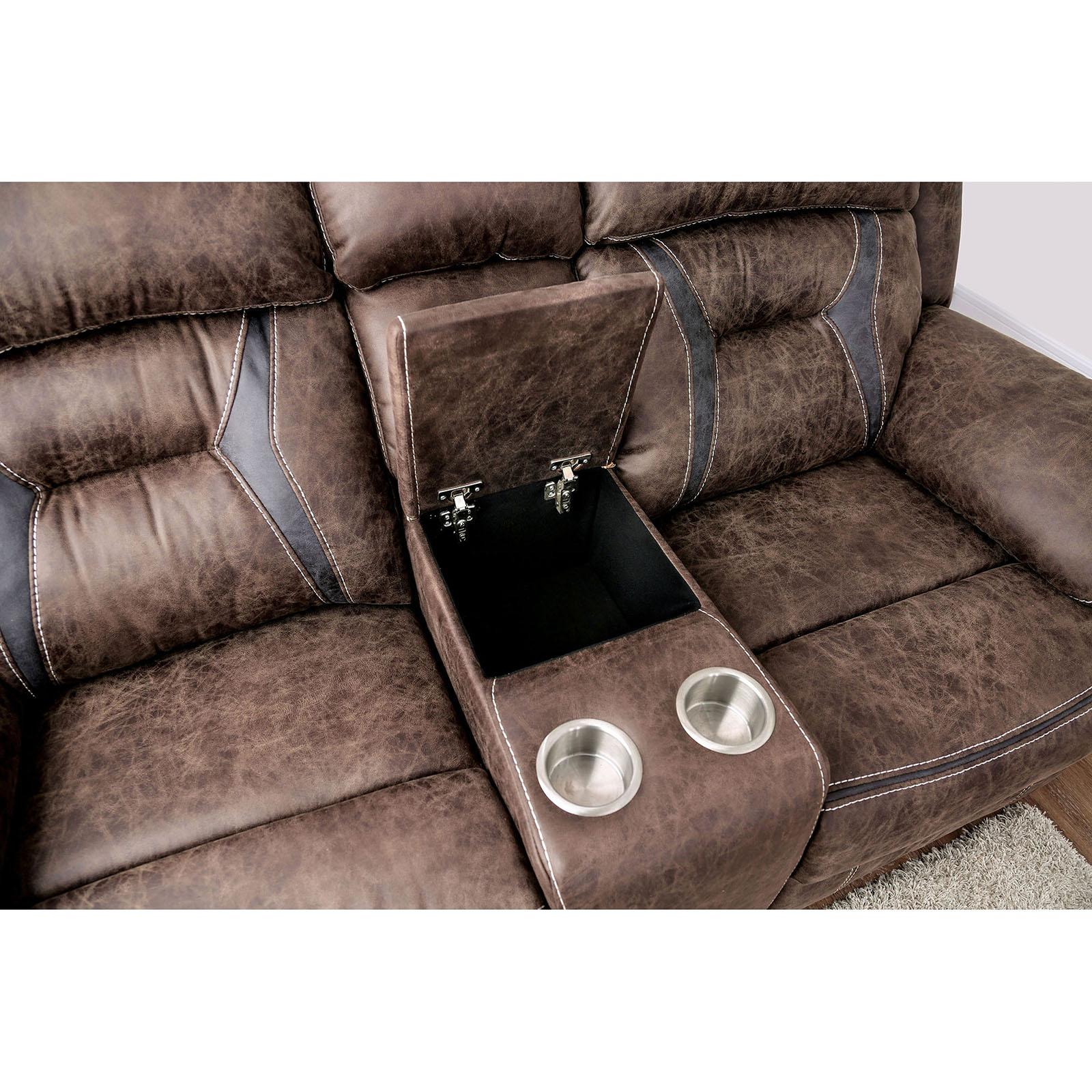 

                    
Furniture of America FLINT CM6565-LV Loveseat Brown Fabric Purchase 
