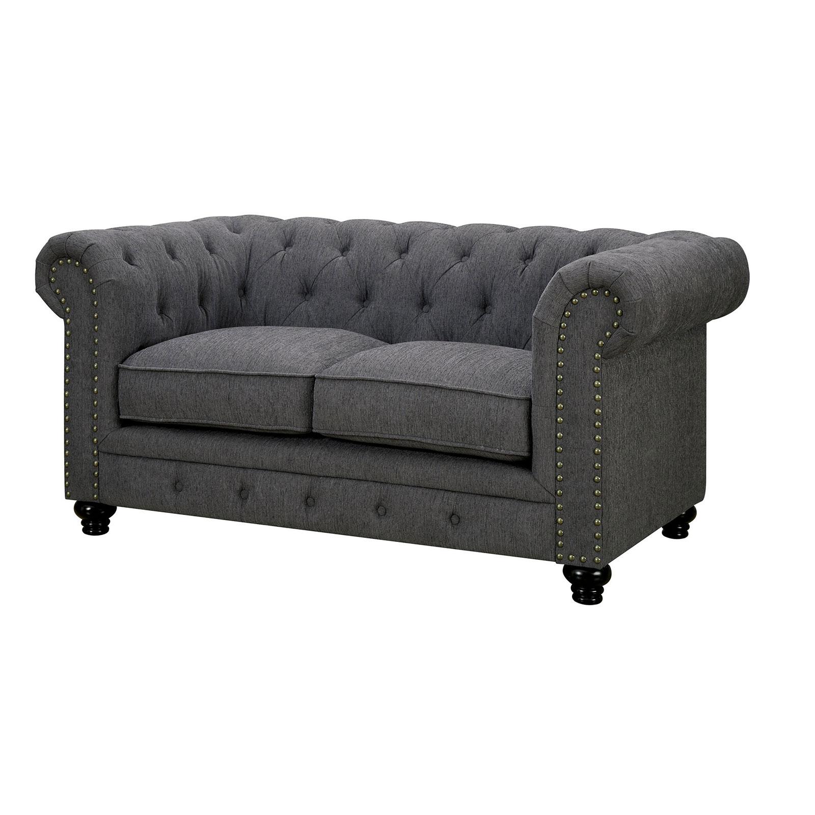 

    
Traditional Fabric Upholstery Loveseat in Gray Stanford by Furniture of America
