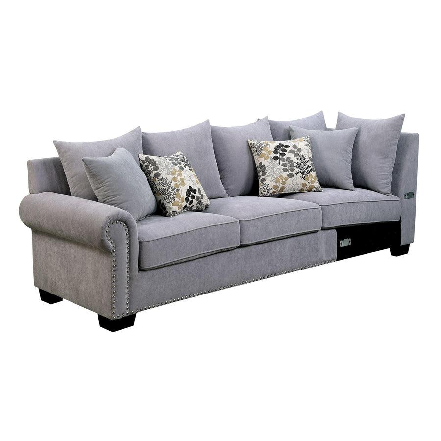 

    
CM6156GY-SECT Furniture of America Sectional Sofa
