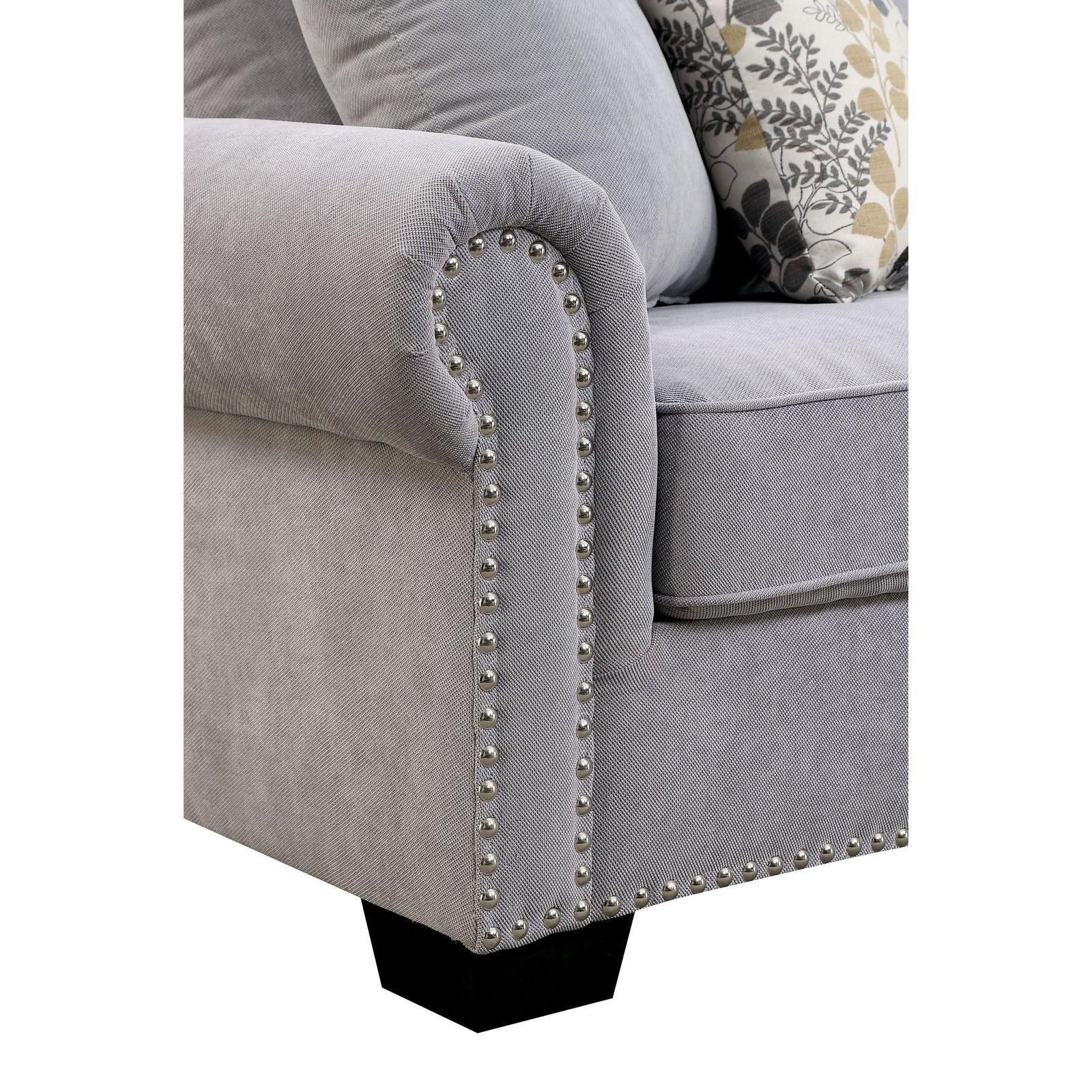 

        
00841403144416Gray Fabric Sectional SKYLER CM6156GY Furniture of America Traditional
