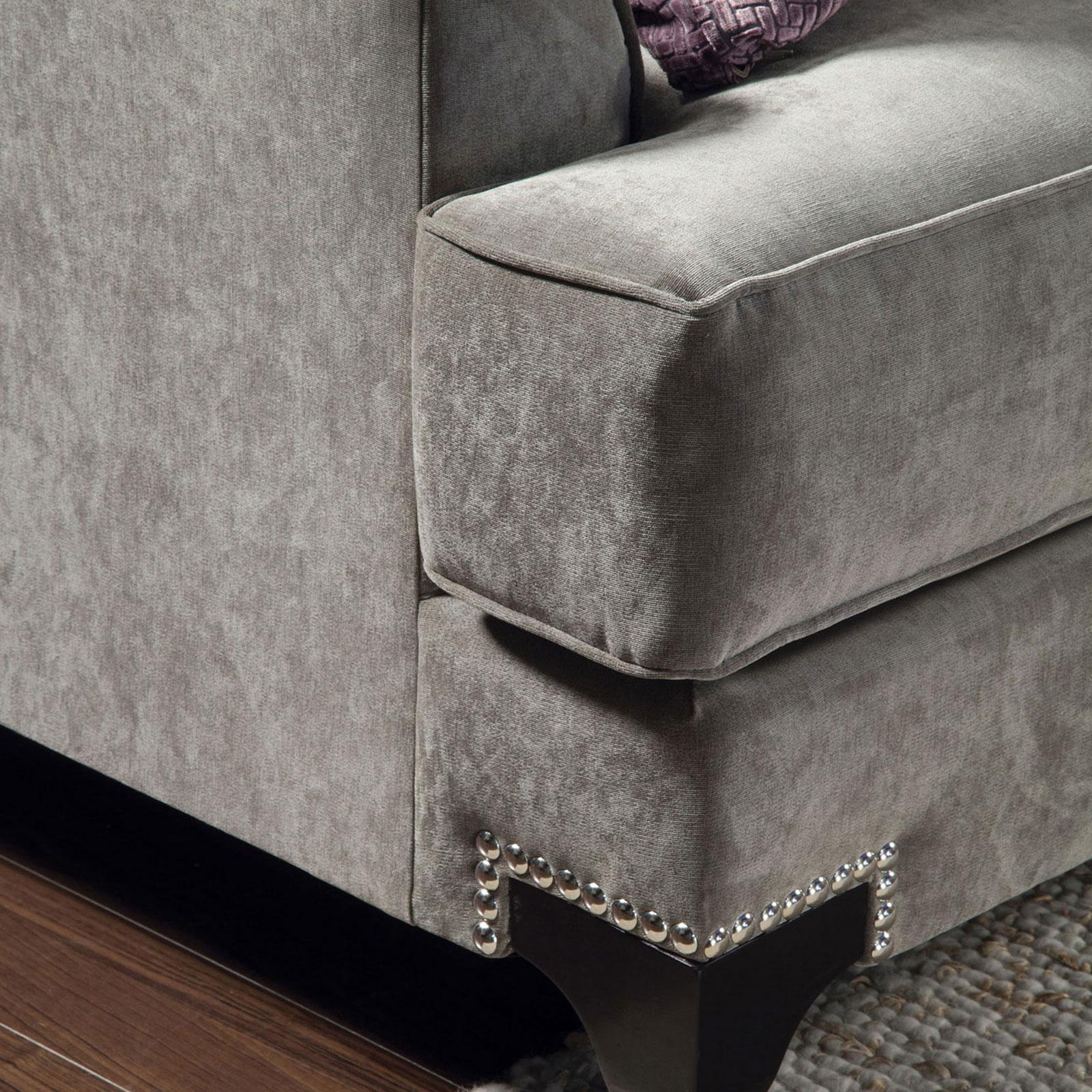 

    
Furniture of America Viscontti Sofa Gray SM2202-SF
