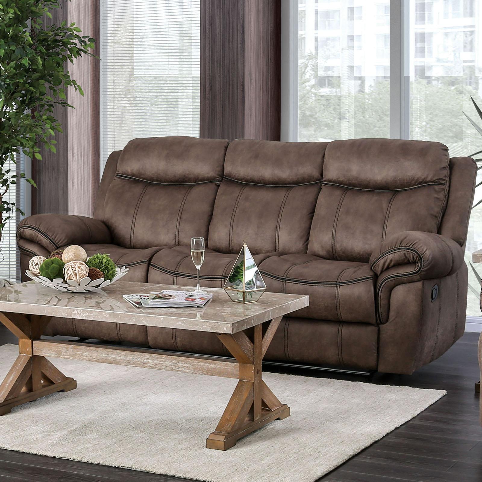 Traditional Sofa CELIA CM6583-SF CM6583-SF in Brown Fabric