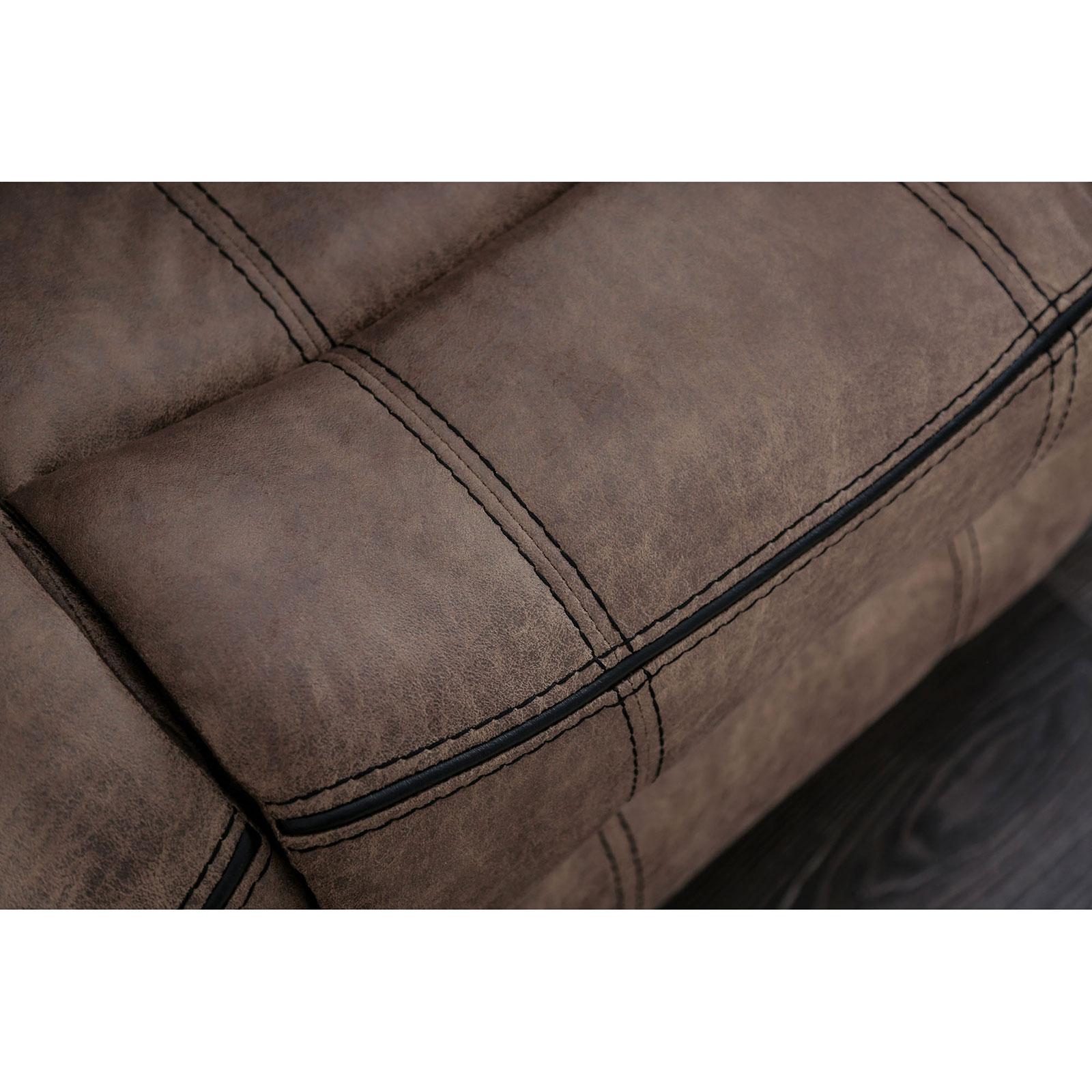 

    
Brown Fabric Sofa CELIA CM6583-SF Furniture of America Traditional
