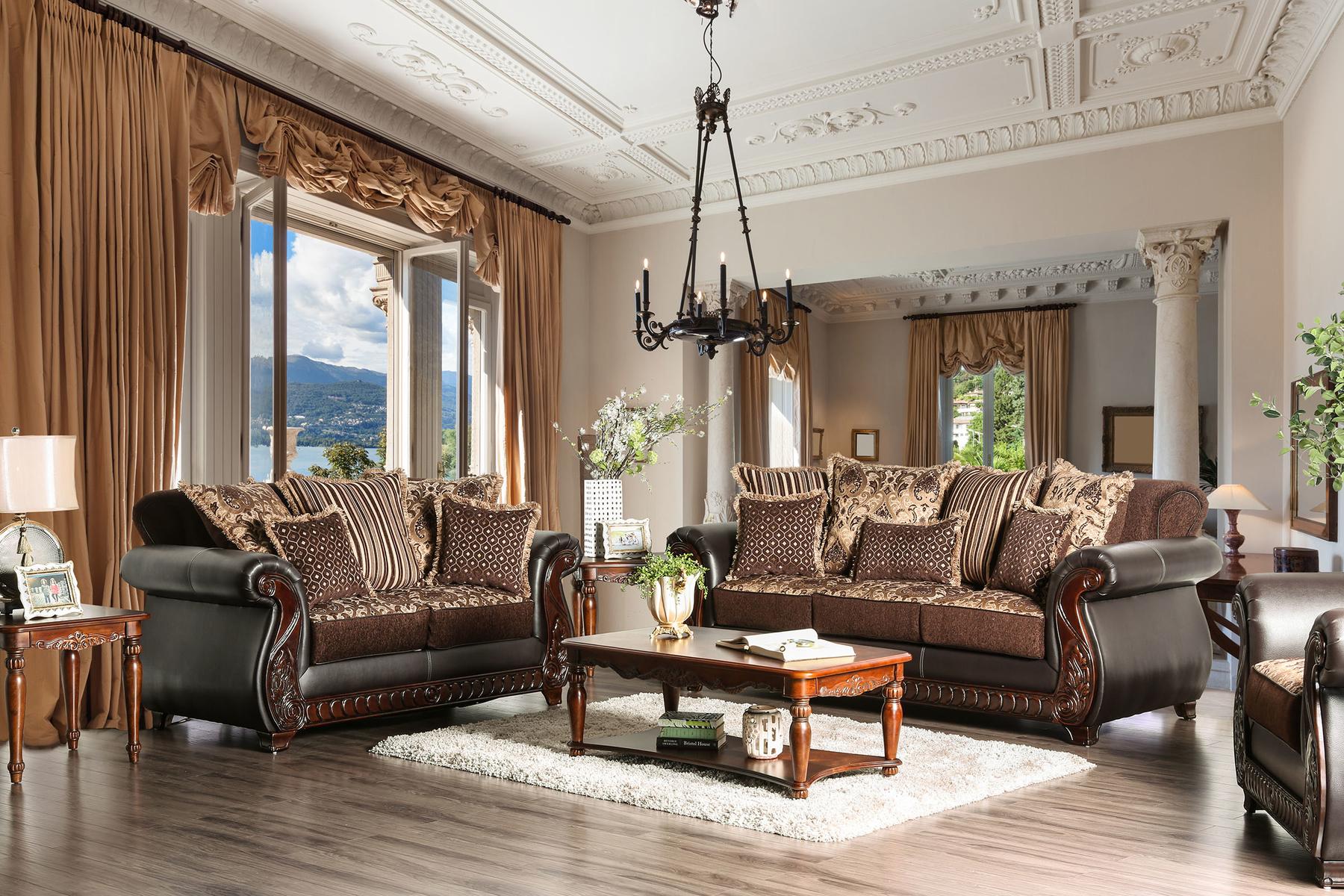 

    
Furniture of America FRANKLIN SM6106N-SF Sofa Dark Brown SM6106N-SF
