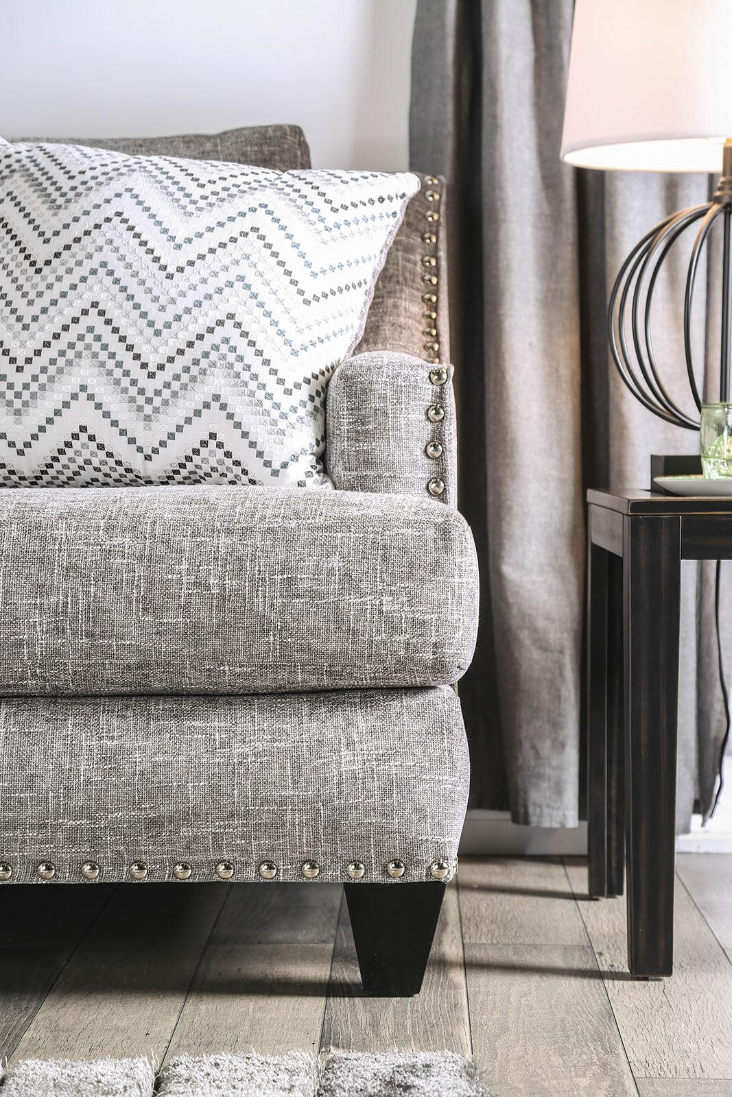 

                    
Furniture of America ERIKA SM6420-SF Sofa Gray Linen-like Fabric Purchase 
