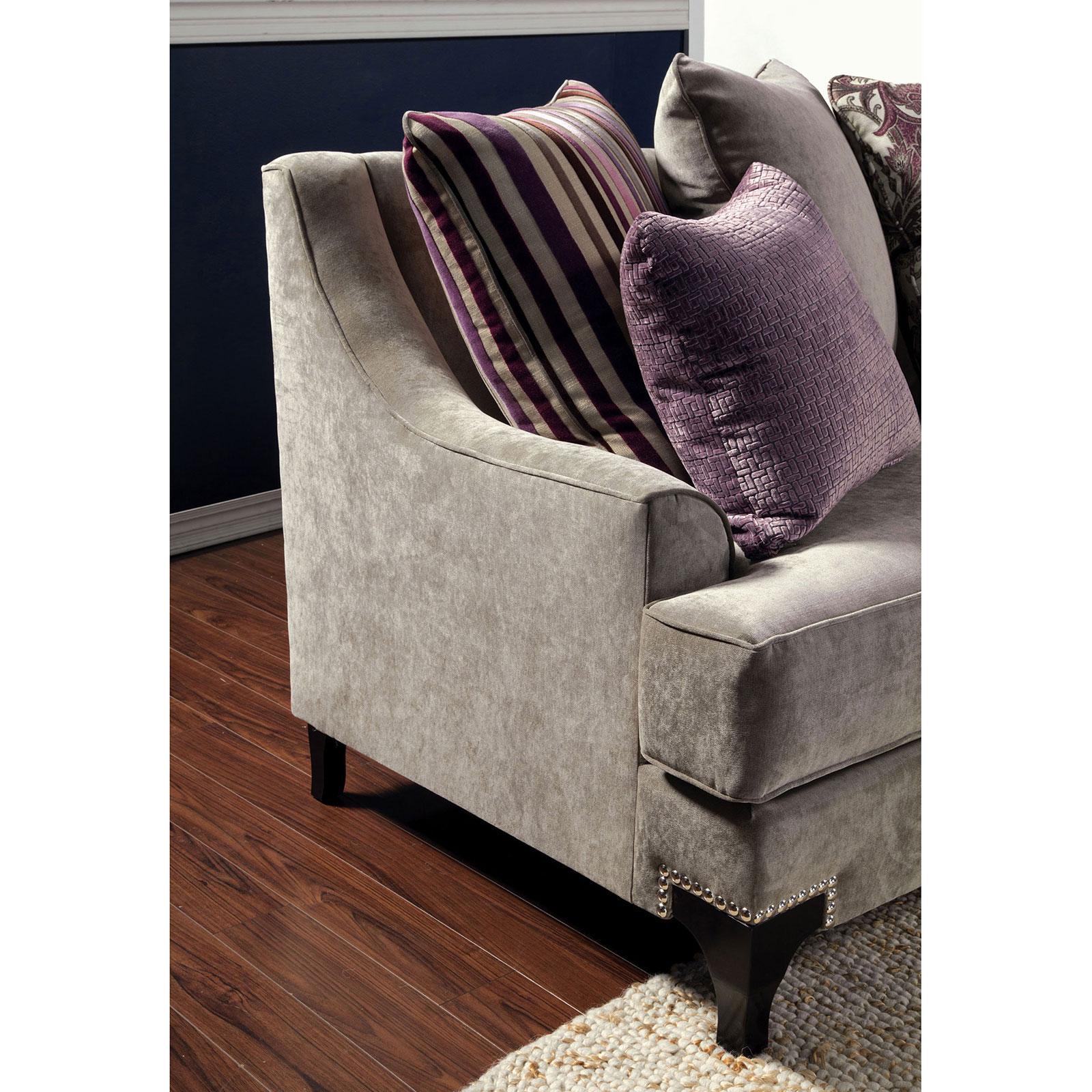 

        
Furniture of America Viscontti Sofa and Loveseat Set Gray Fabric 00847289073802
