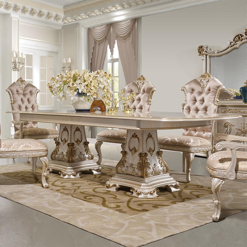 

    
Homey Design Furniture HD-9086 Dining Room Set Gold/Beige HD-DIN9086-SET-9PC
