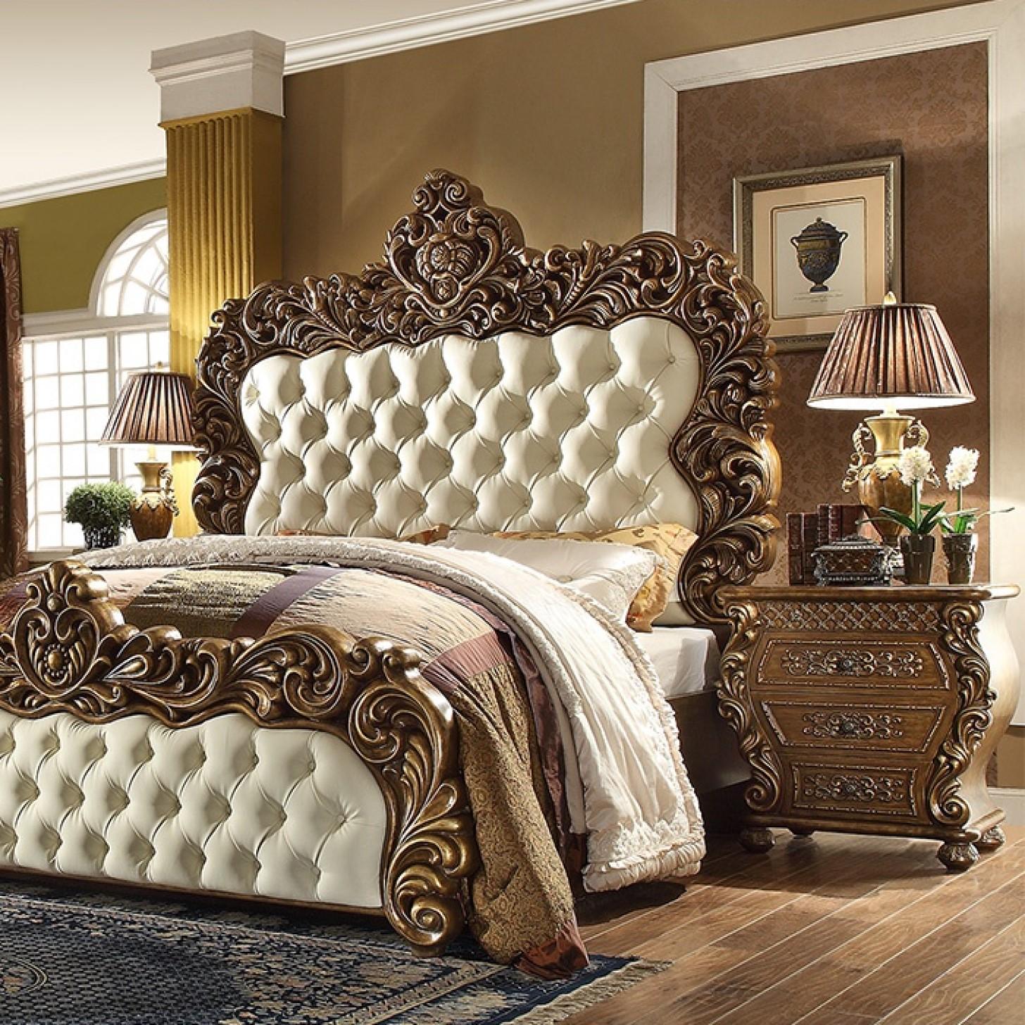

    
Homey Design Furniture HD-8011 Sleigh Bedroom Set Golden Brown HD-8011-CKB-3PC
