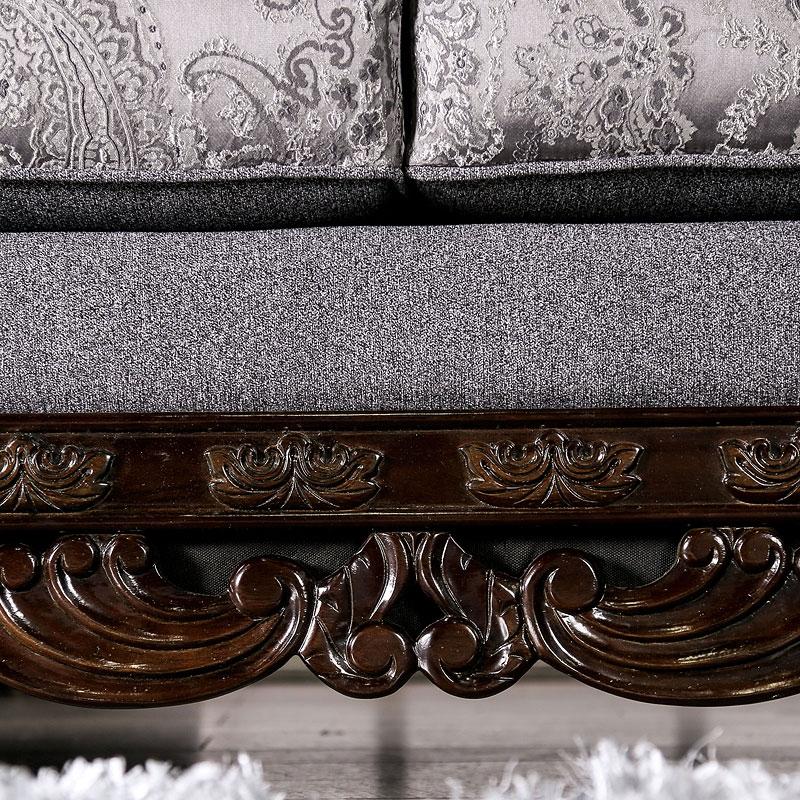 

                    
Buy Traditional Gray Chenille Living Room Set 5pcs Furniture of America Newdale & Cheshire
