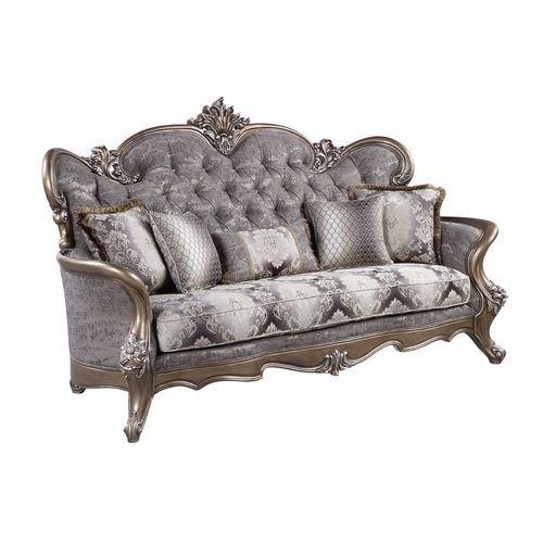 

    
Traditional Gray Fabric Sofa + Loveseat by Acme Elozzol LV00299-2pcs
