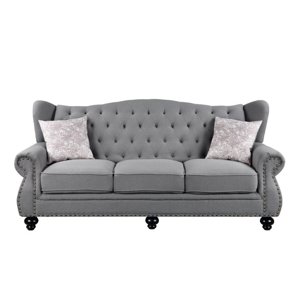 

                    
Acme Furniture Hannes Sofa and Loveseat Set Gray Fabric Purchase 
