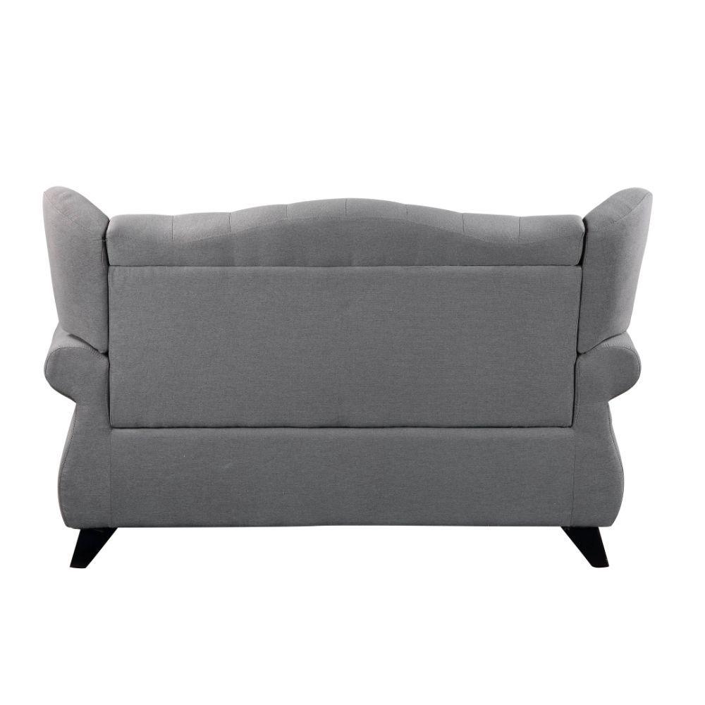 

    
 Order  Traditional Gray Fabric Sofa + Loveseat + Chair by Acme Hannes 53280-3pcs
