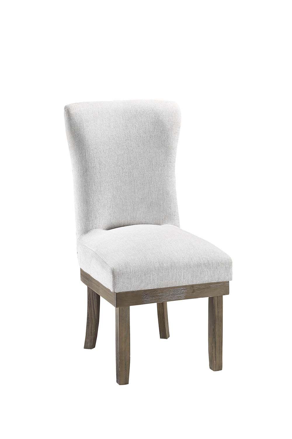 Traditional, Rustic Side Chair Set Landon DN00951-2pcs in Gray Linen